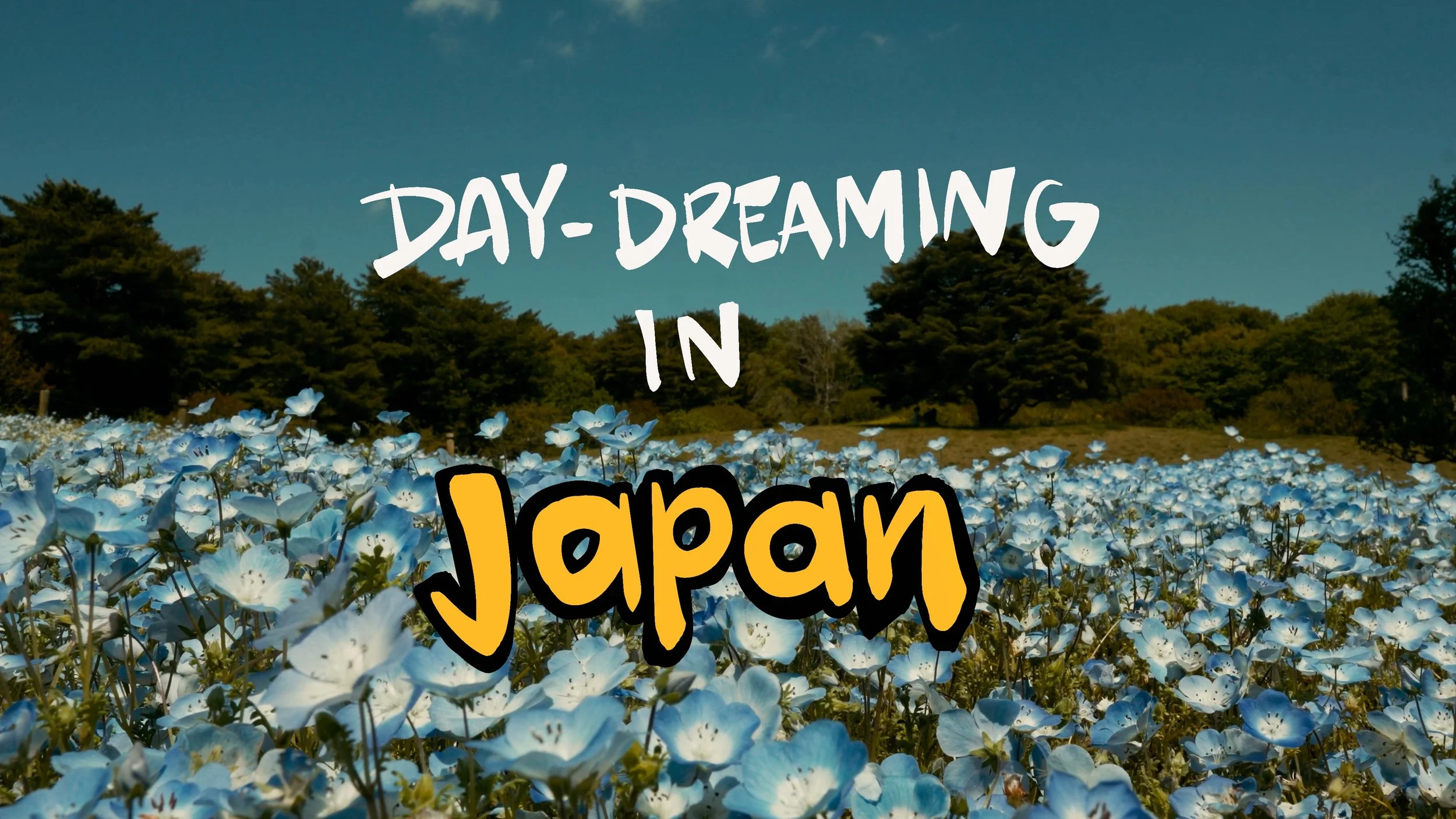 "Day Dreaming in Japan" Thumbnail- Travel Vlog for Youtube Video 
