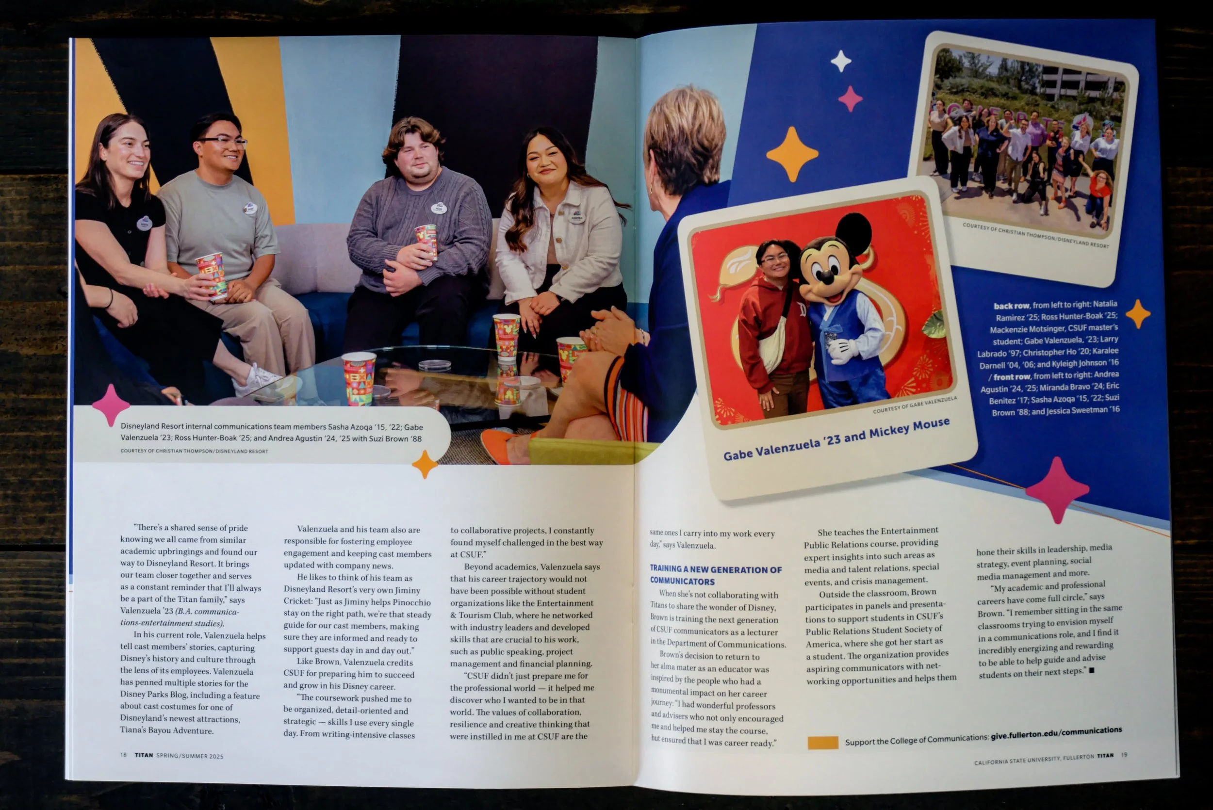 Spread Design for "The Talent Behind Disney Communications" Article