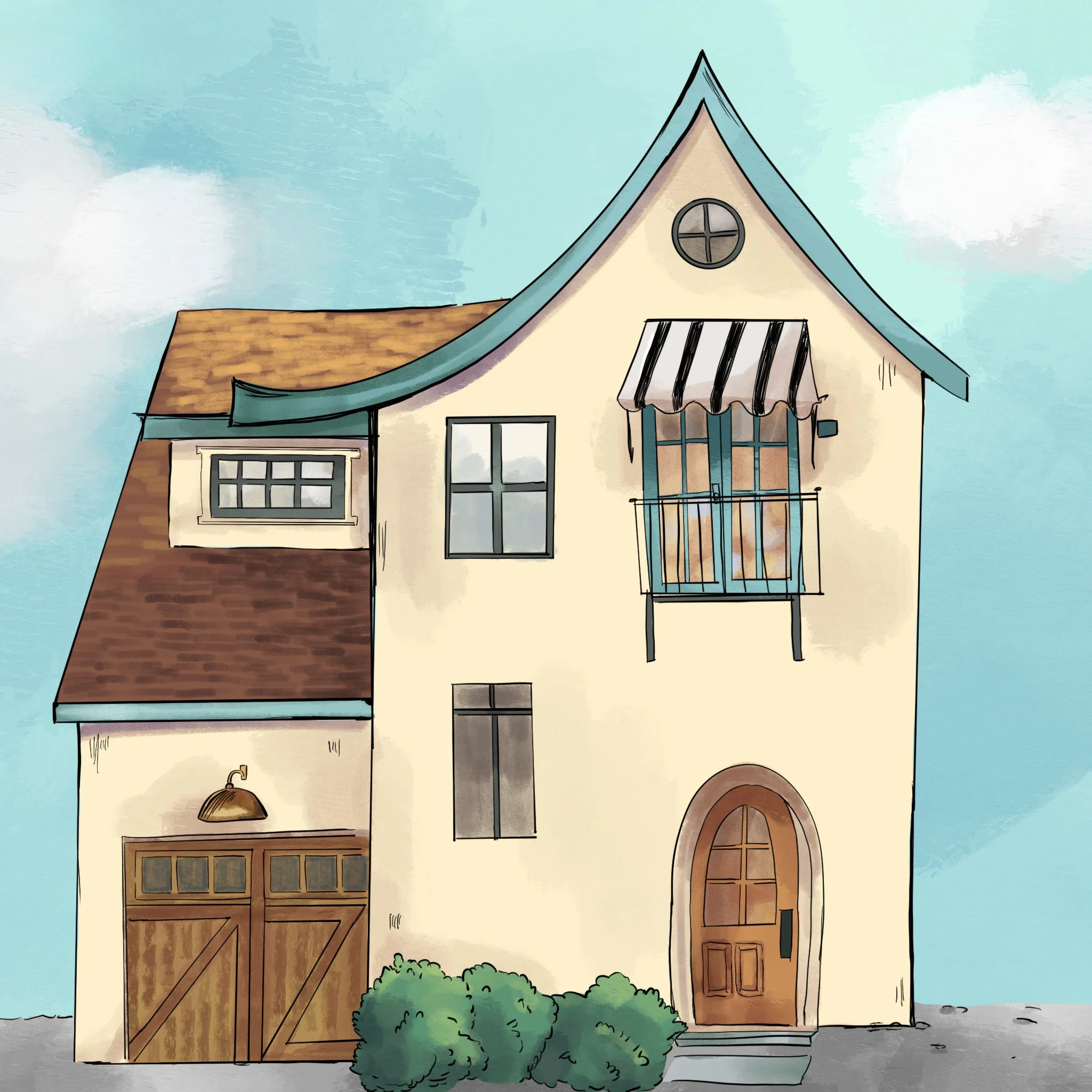 House Illustrations- Personal Editorial Use