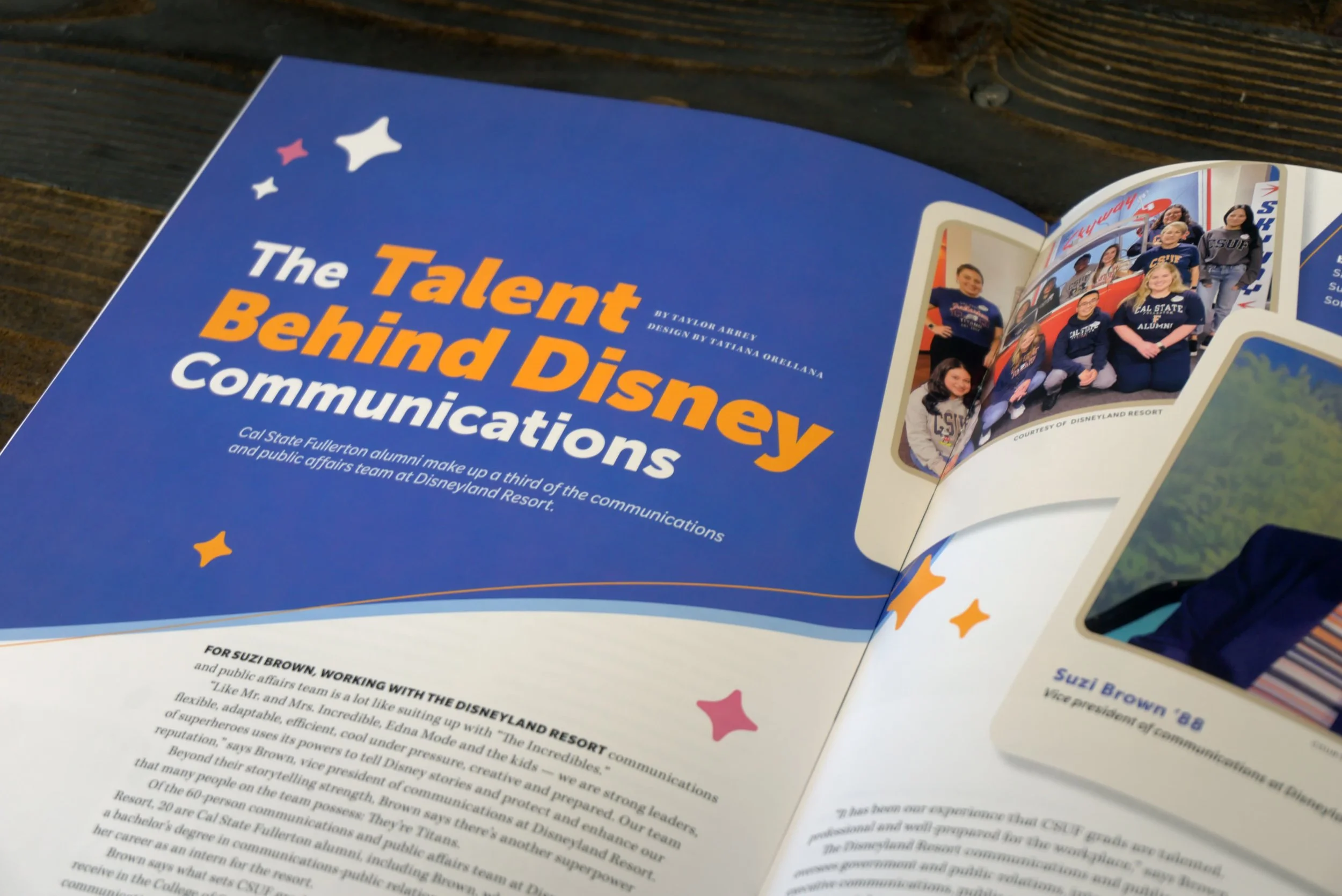 Spread Design for "The Talent Behind Disney Communications" Article