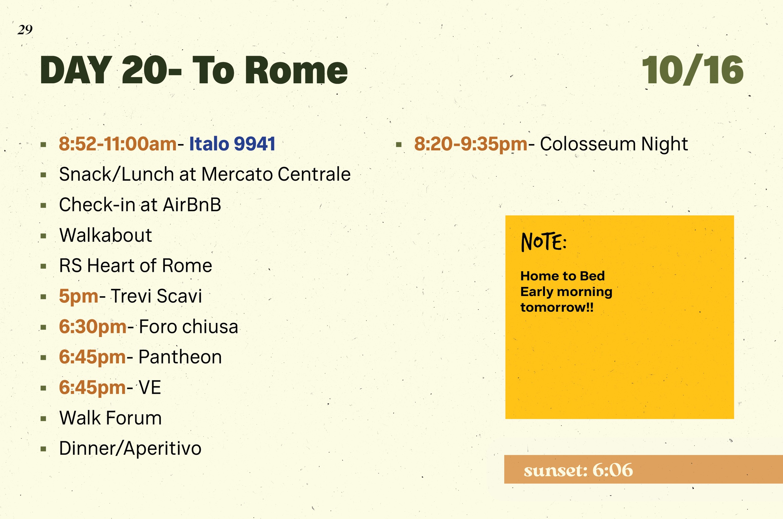 Travel Itinerary Book- Client Info Redacted for Privacy