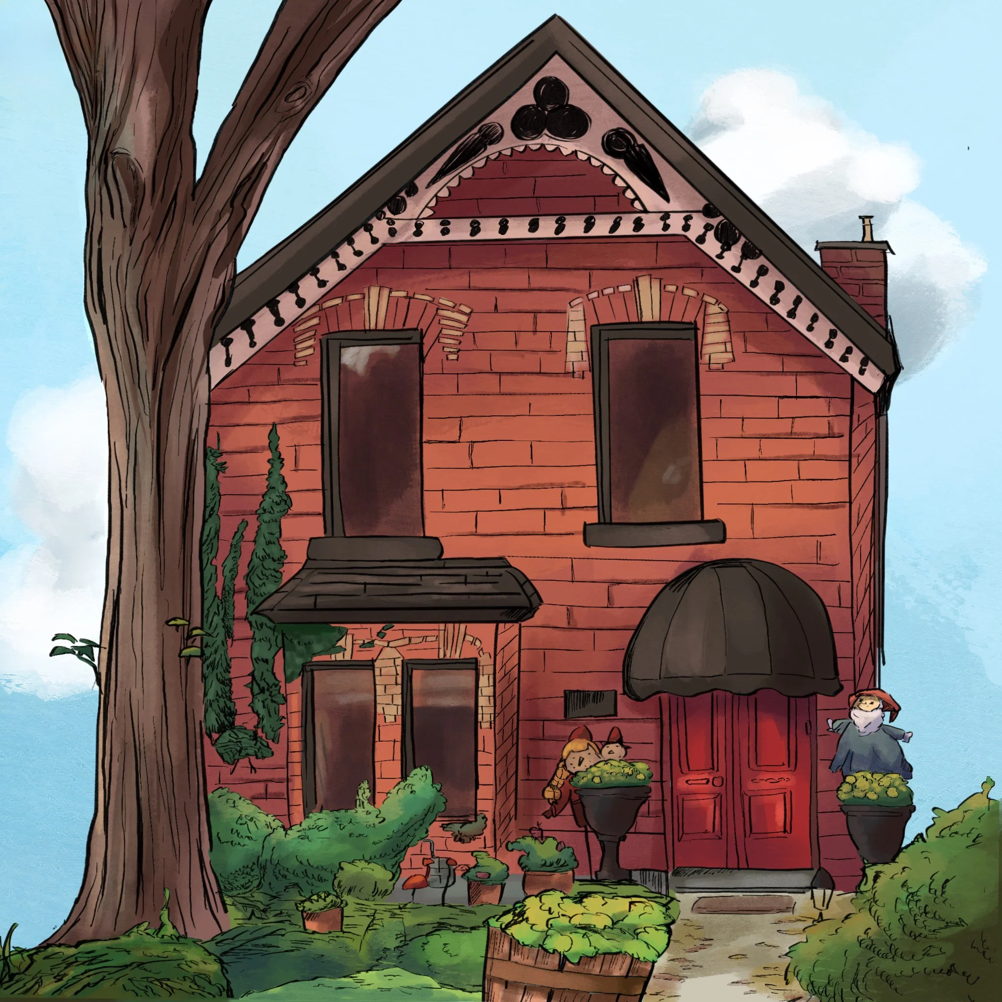 House Illustrations- Personal Editorial Use