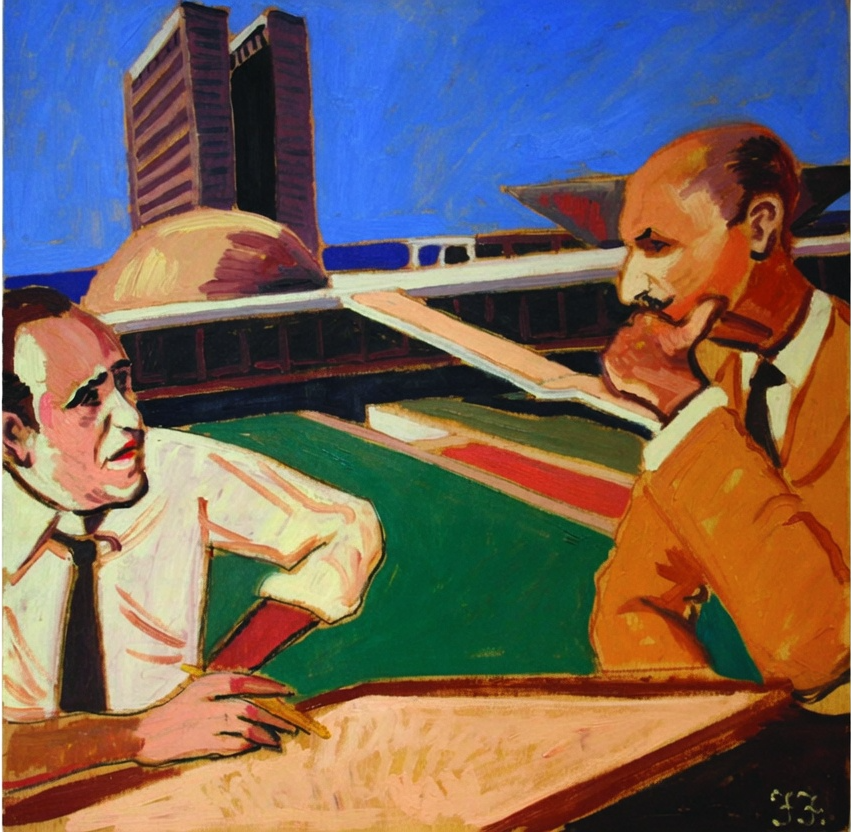 Oscar Niemeyer e Lucio Costa
