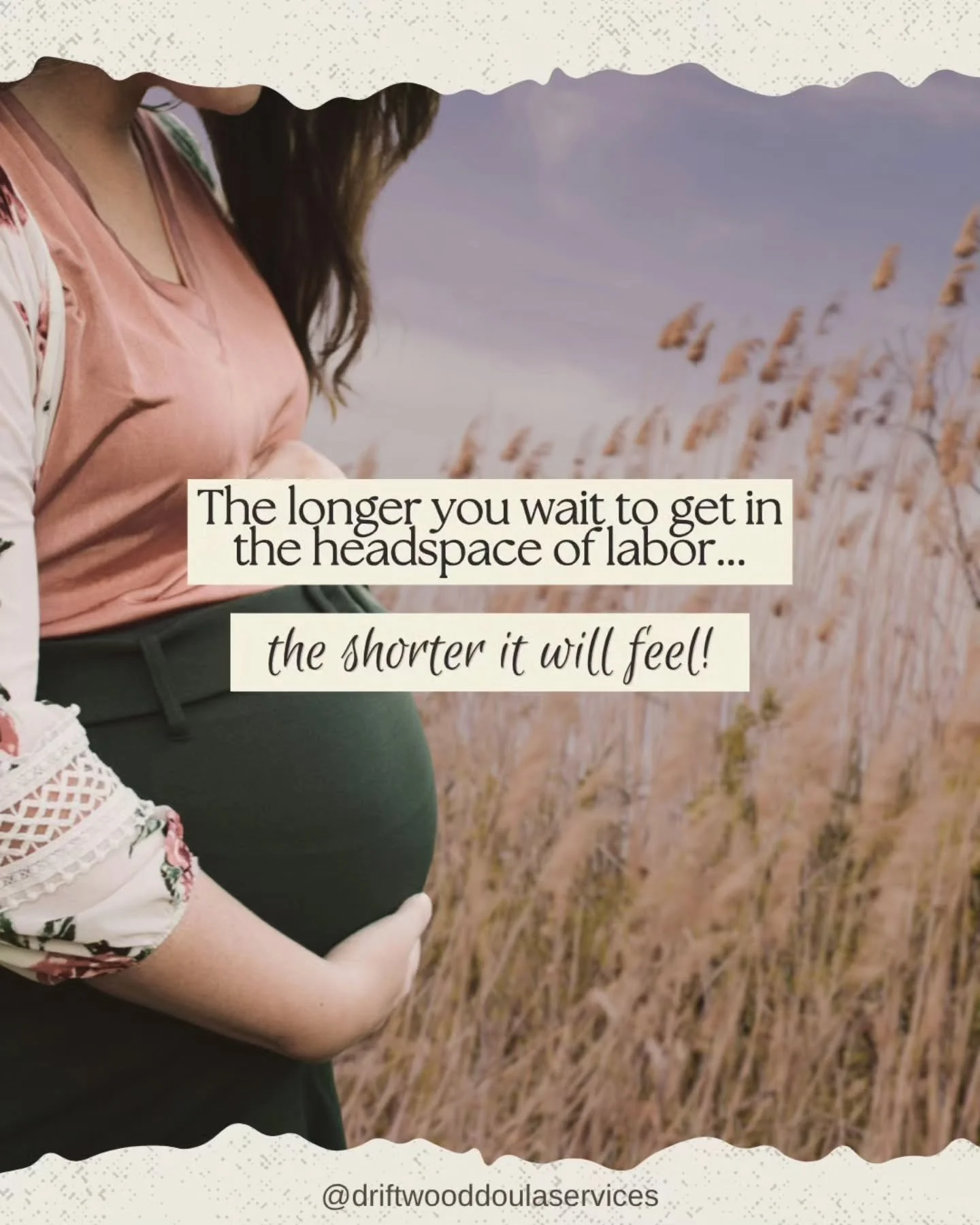 One of the most common pieces of advice I give clients is to stay out of "labor mode" for as long as possible.

When contractions first begin, many families immediately start timing, analyzing, and waiting for things to speed up. But early 