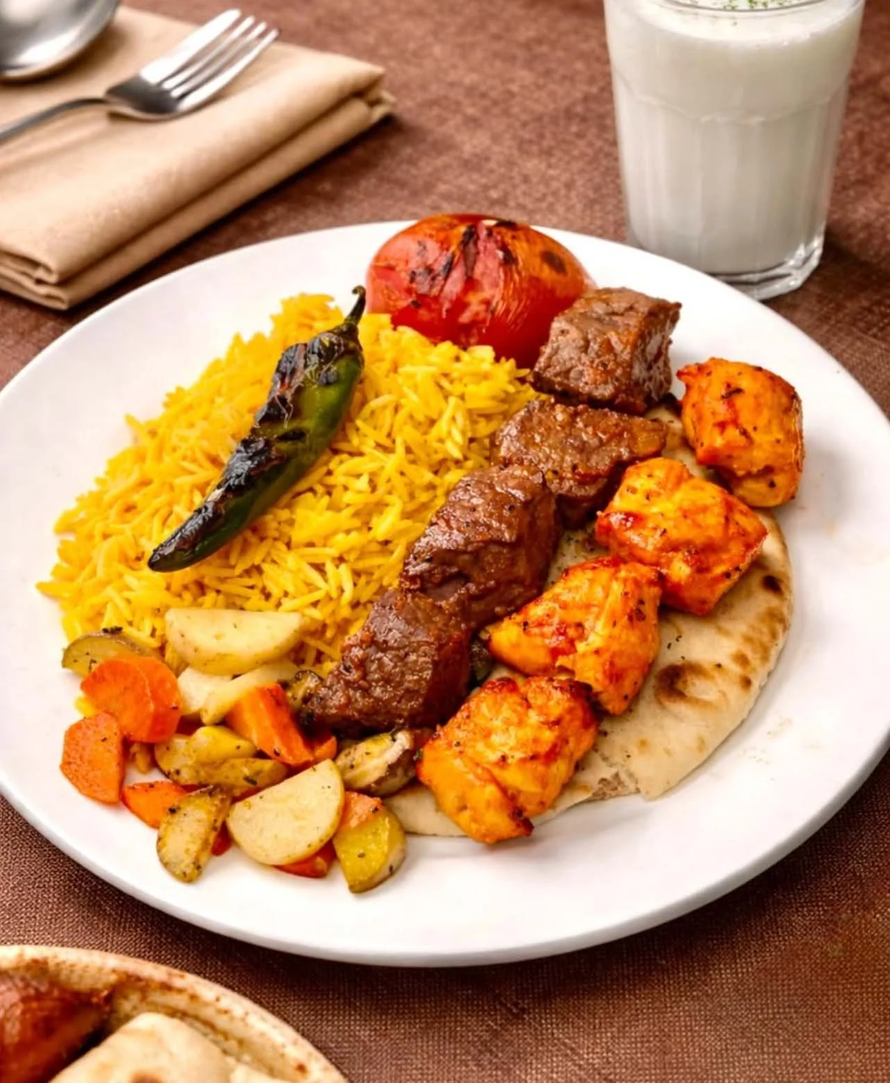 Chicken shish kabob at Coachs
