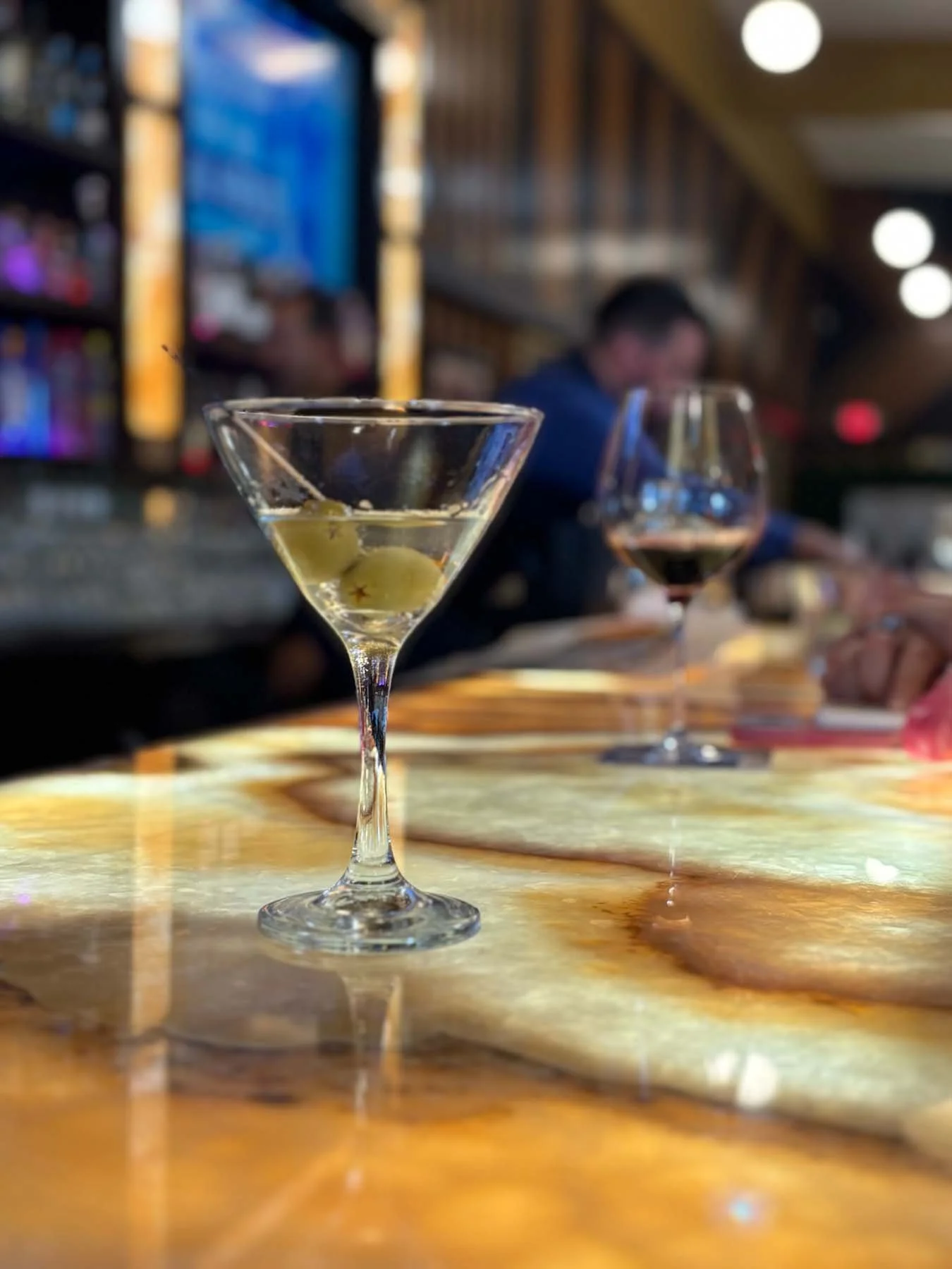 Martini at the bar