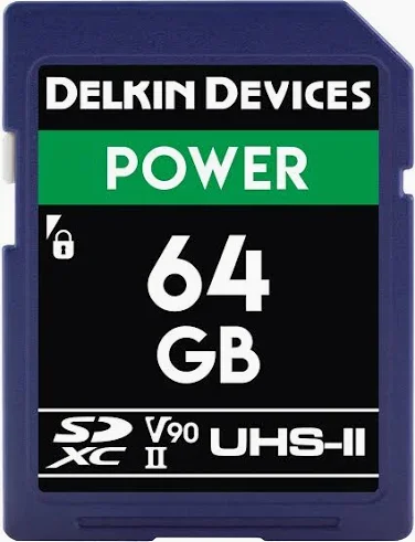 Delkin Devices 64GB POWER UHS-II SDXC Memory Card (2-Pack)