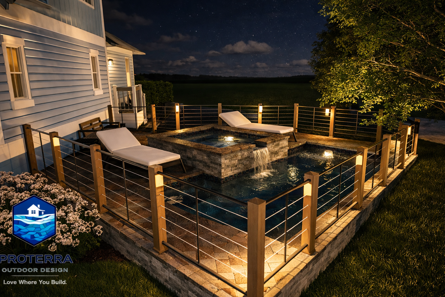 Santa Rosa Beach, FL – Real Estate Visualization Concept (Pool & Spa)