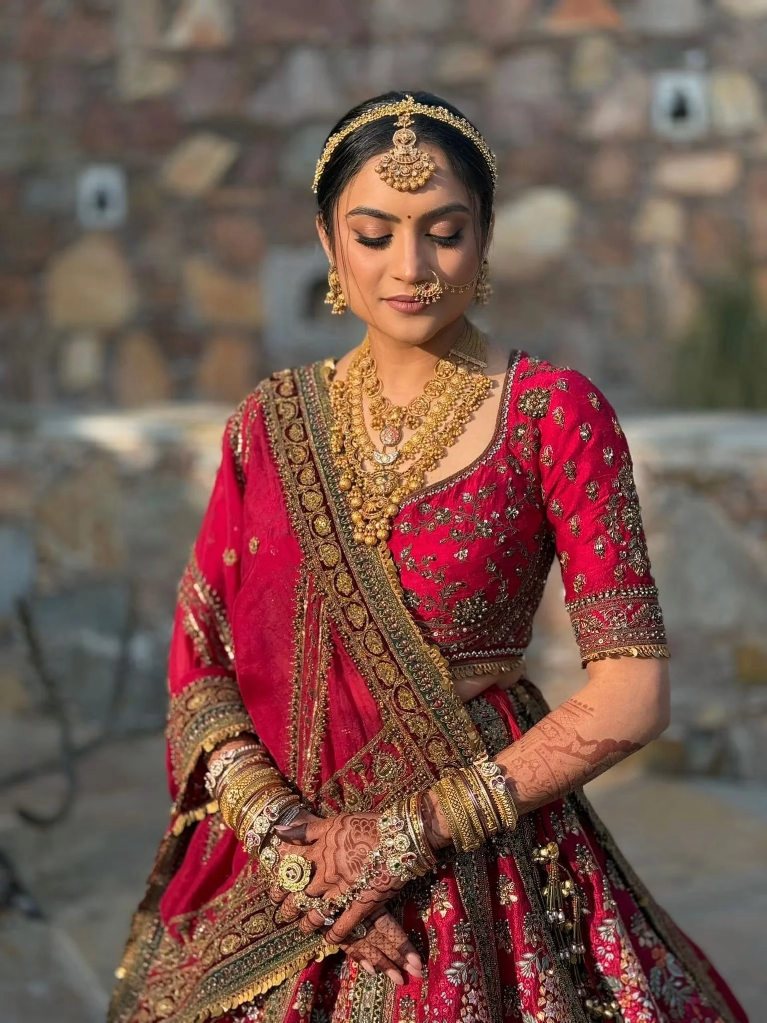 Traditional indian bridal makeup