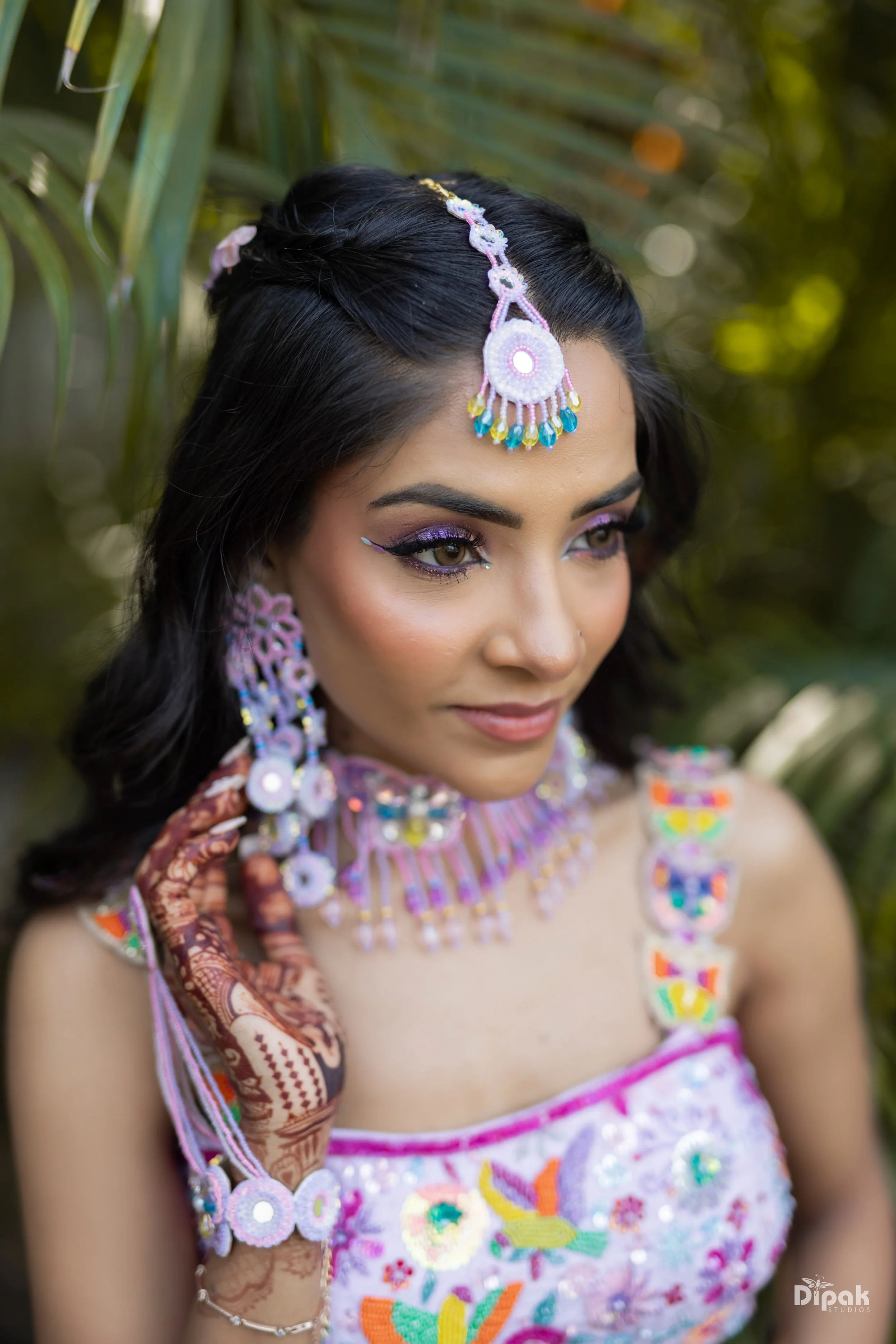 Haldi makeup look