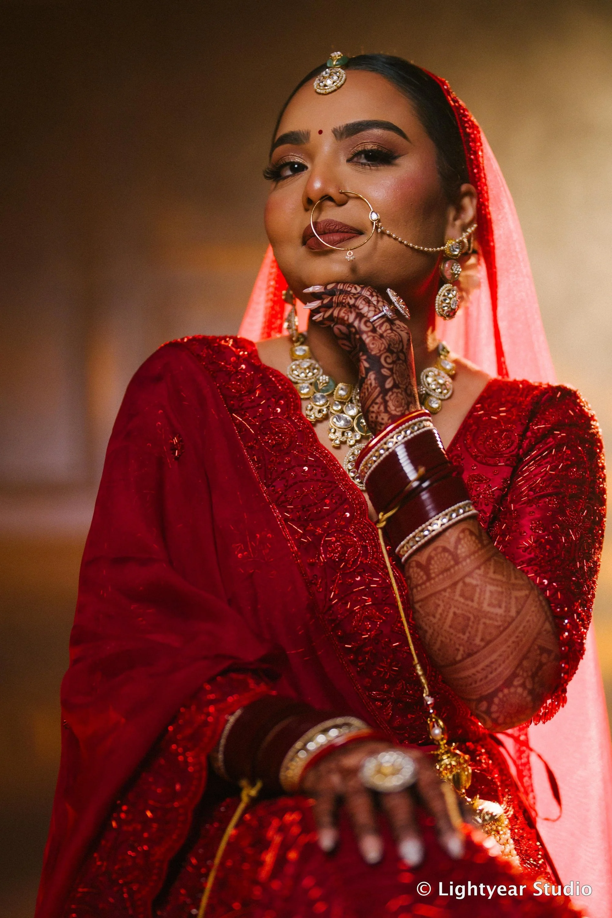 Indian soft bridal makeup and hairstyle 