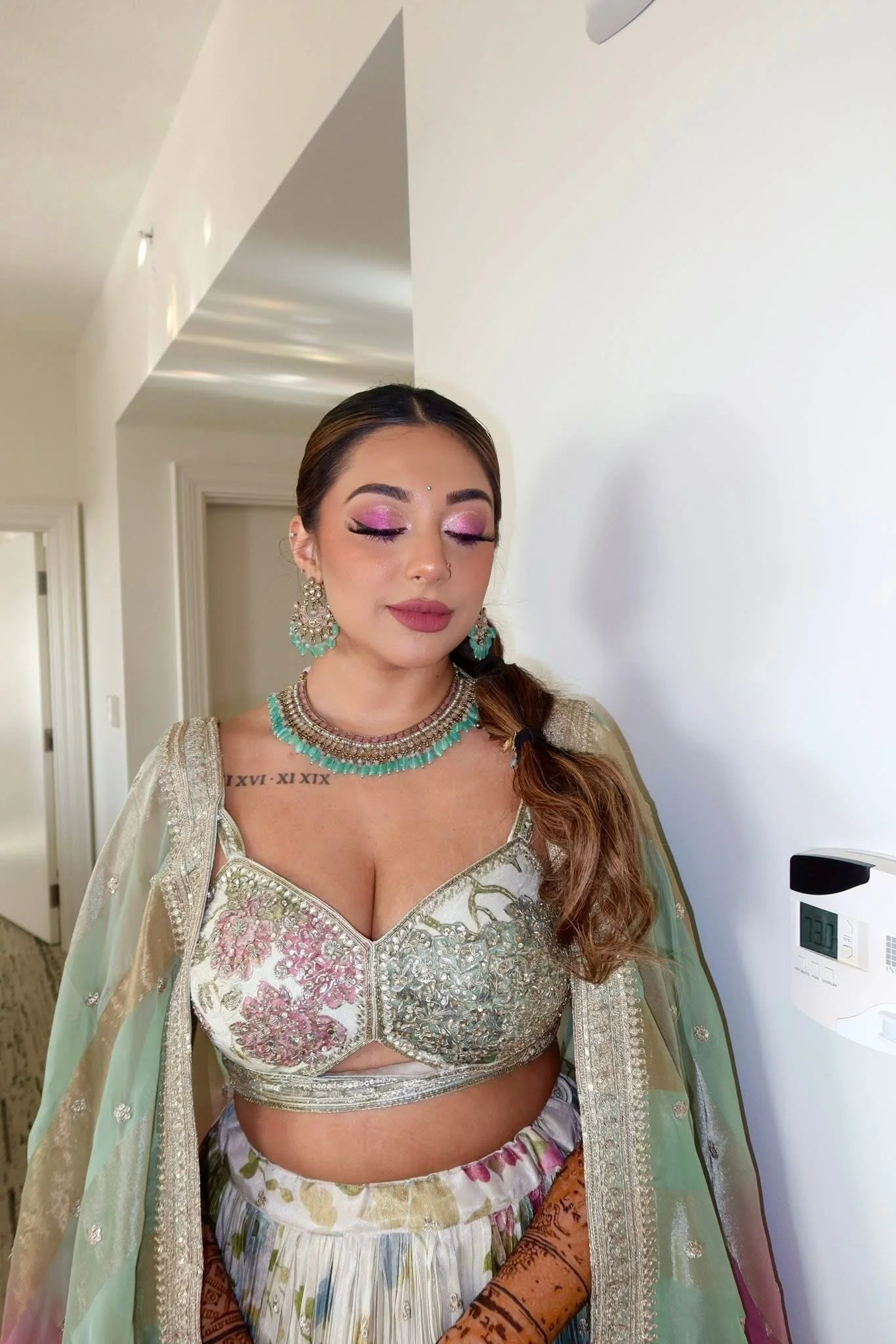 Indian bridal sangeet makeup look
