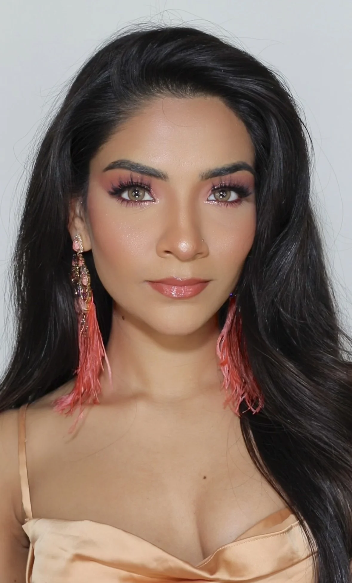 Soft glam makeup look