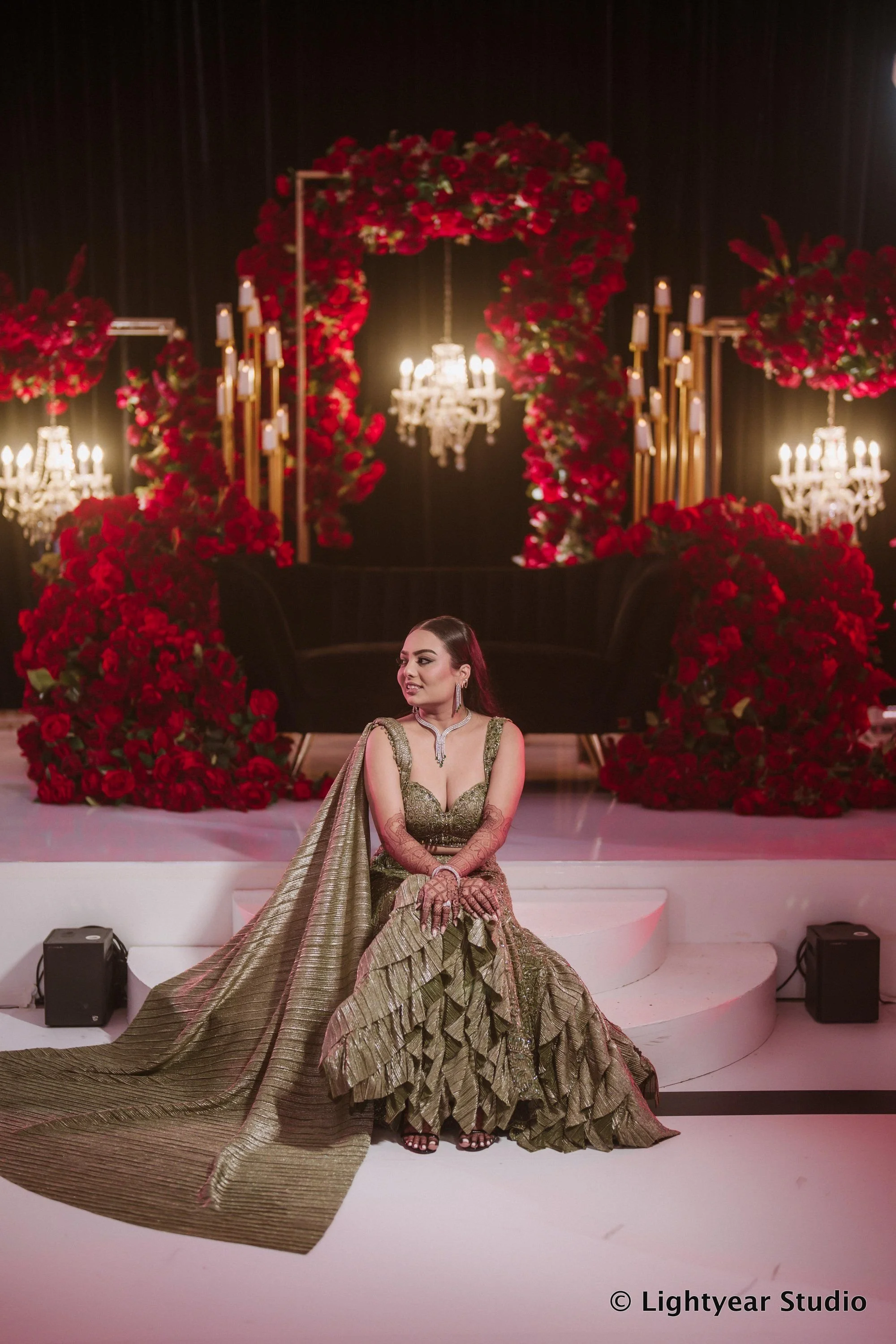 Reception makeup and hairstyle looks