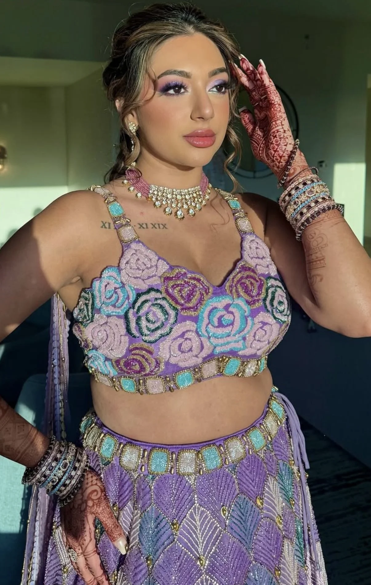 Sangeet makeup & Hairstyle inspiration