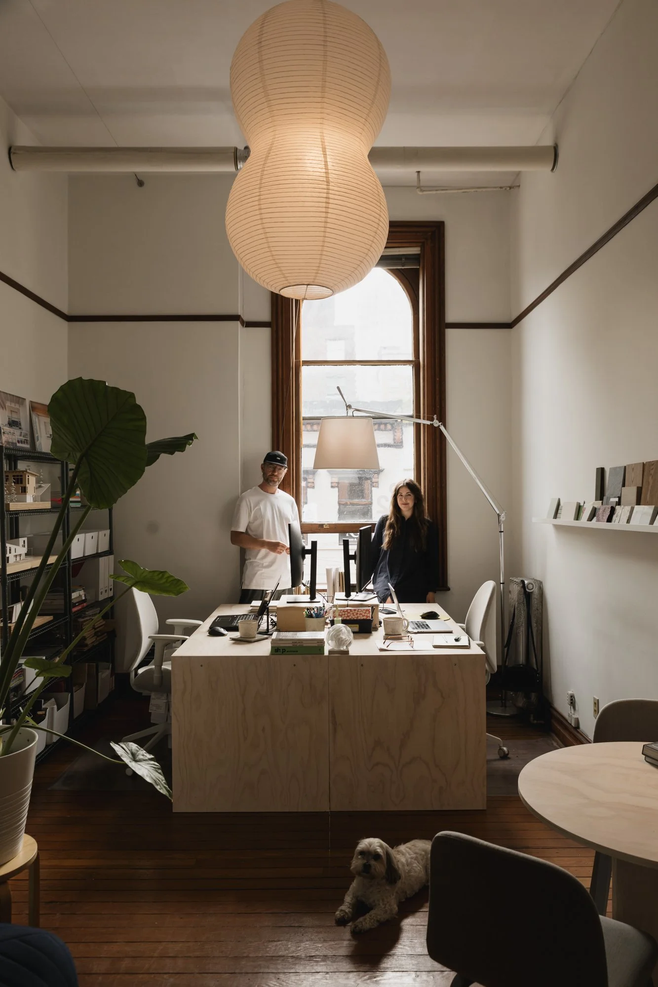 Twobytwo Architecture Studio is located within a heritage building with generous ceiling heights. The space carries a strong sense of history and cultural context within the surrounding neighbourhood.