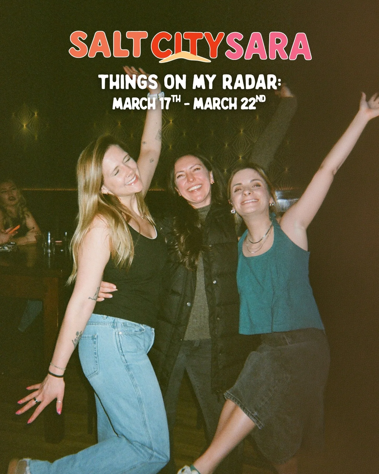 A little midweek magic never hurt anyone. ☘️
Consider this your sign to do something other than go home after work! Here&rsquo;s what&rsquo;s on my radar this week in Salt Lake City 🫶🏼