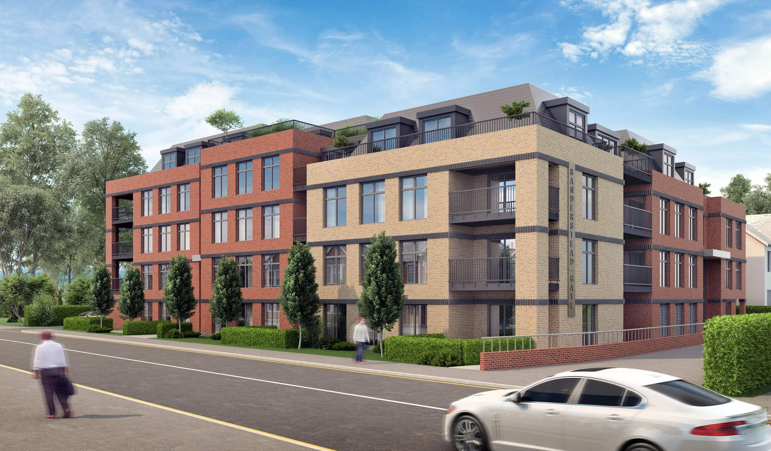 CGI of the Barrowsfield residential apartment scheme relating to financial viability assessment and development delivery strategy.