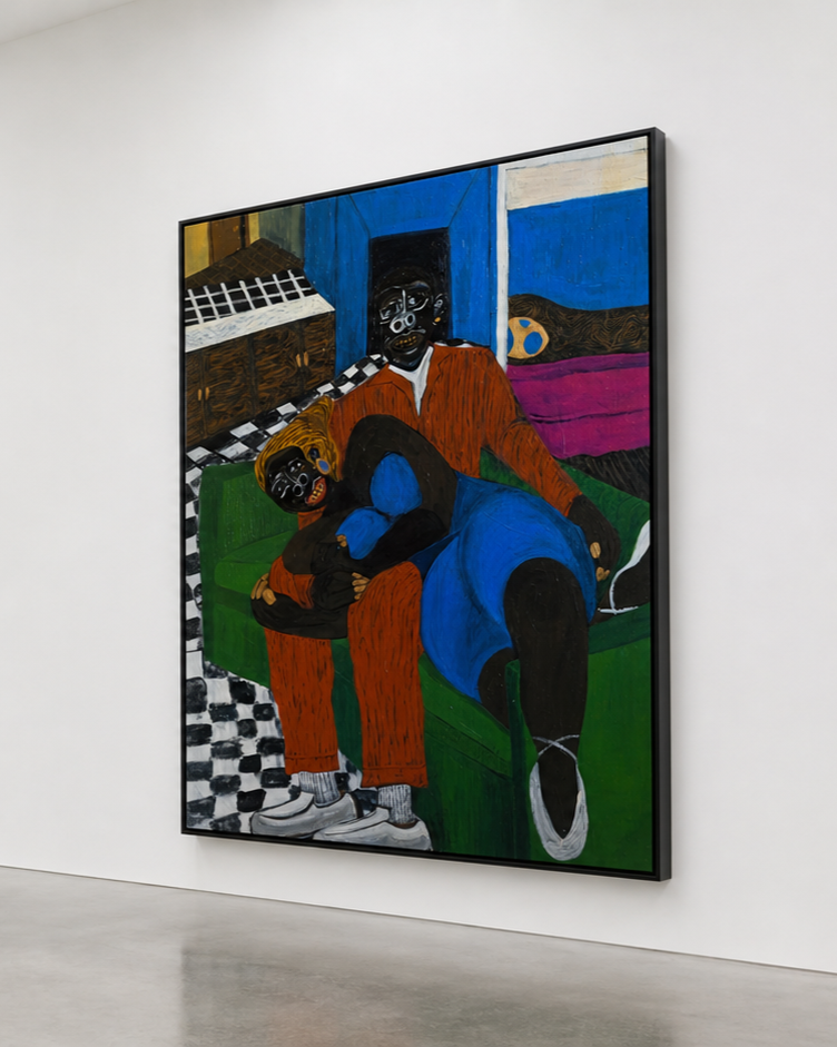 Love Language   2023
Acrylic on canvas. Solo Exhibition (as MUZEUME), Homme Gallery, Washington, D.C.