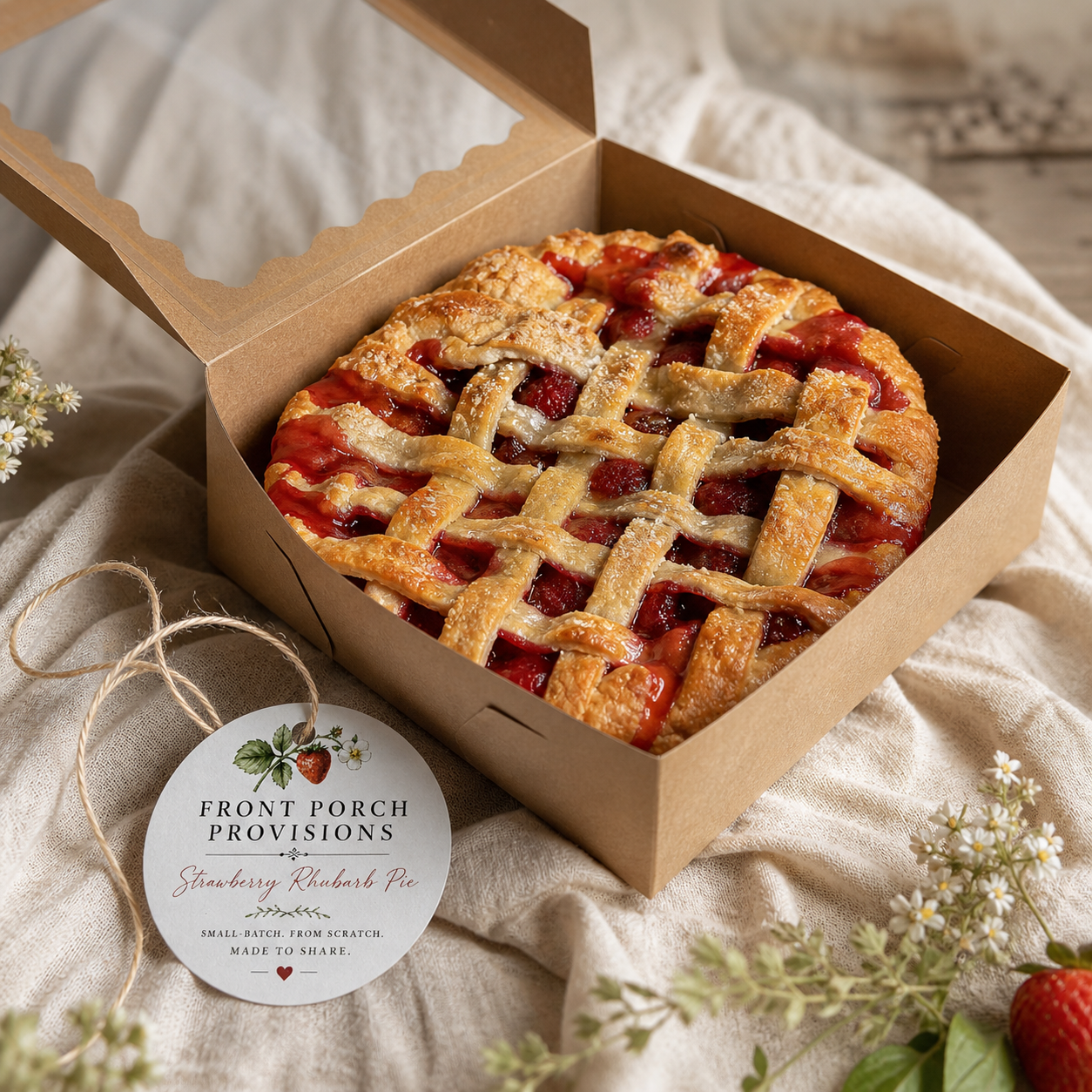 Strawberry-Rhubarb Pie