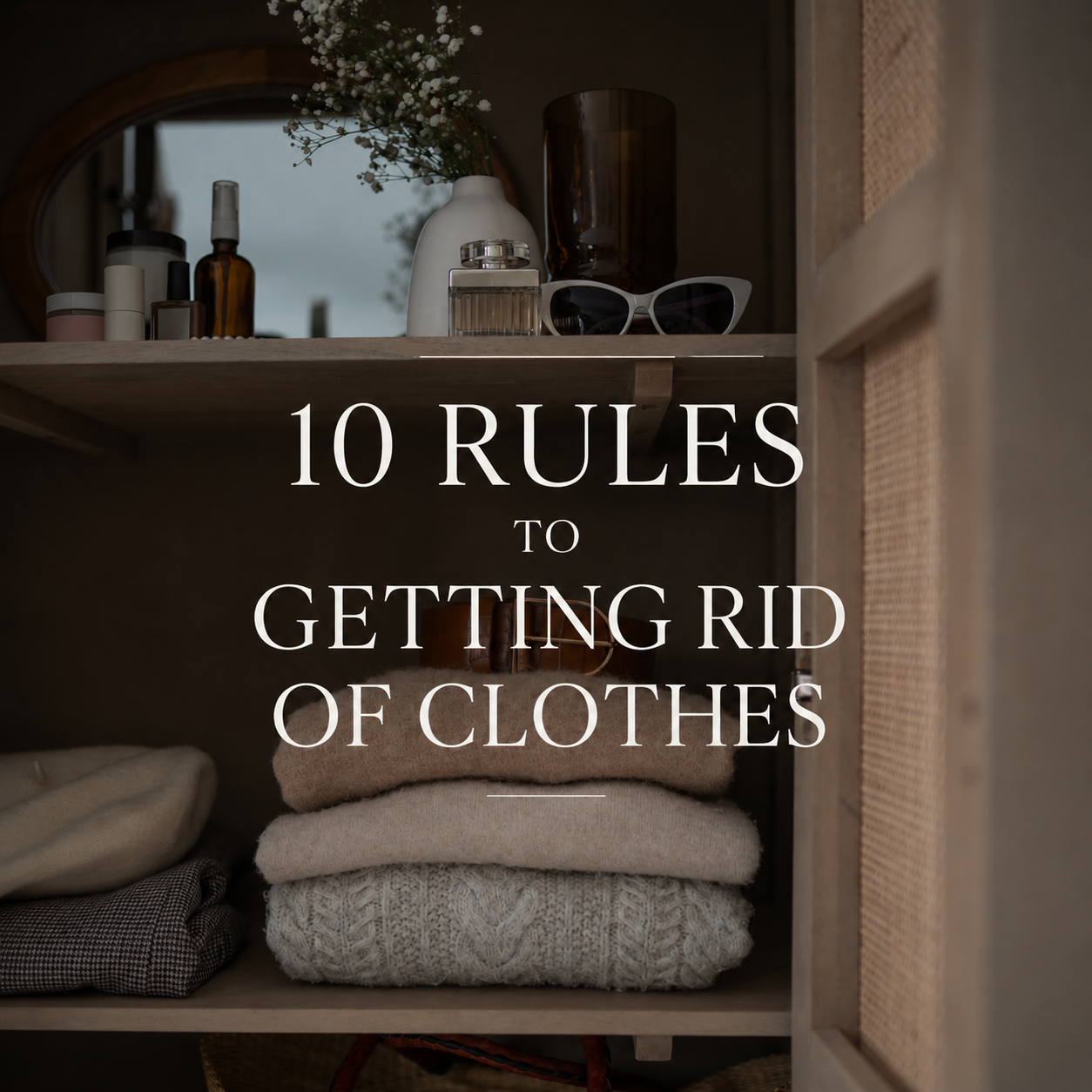 10 Rules for Getting Rid of Clothes