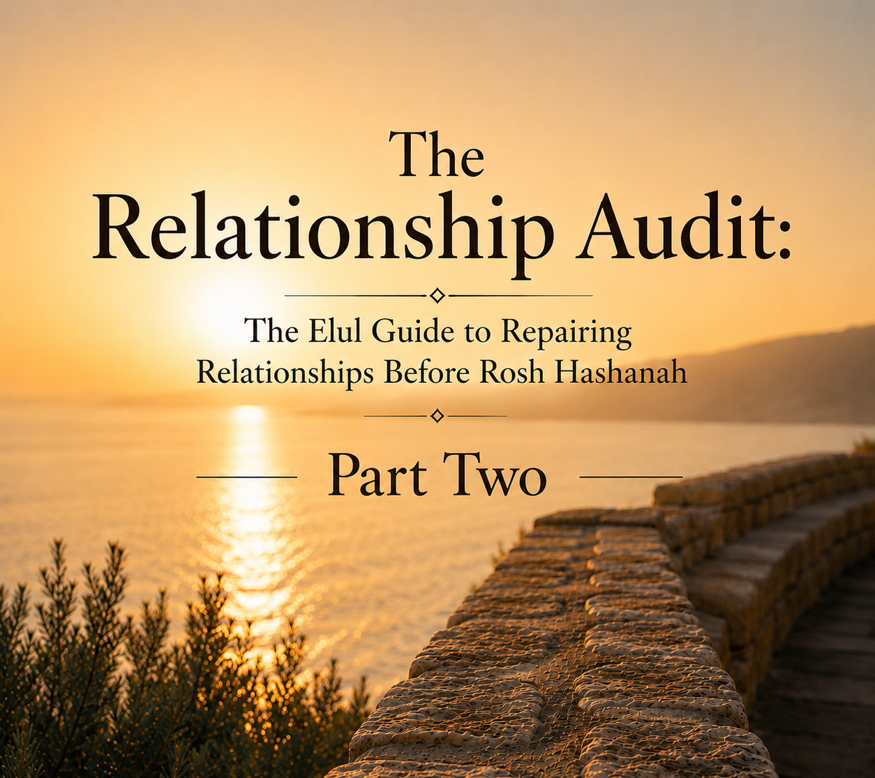 The Relationship Audit: The Elul Guide to Repairing Relationships Before Rosh Hashanah - PART TWO