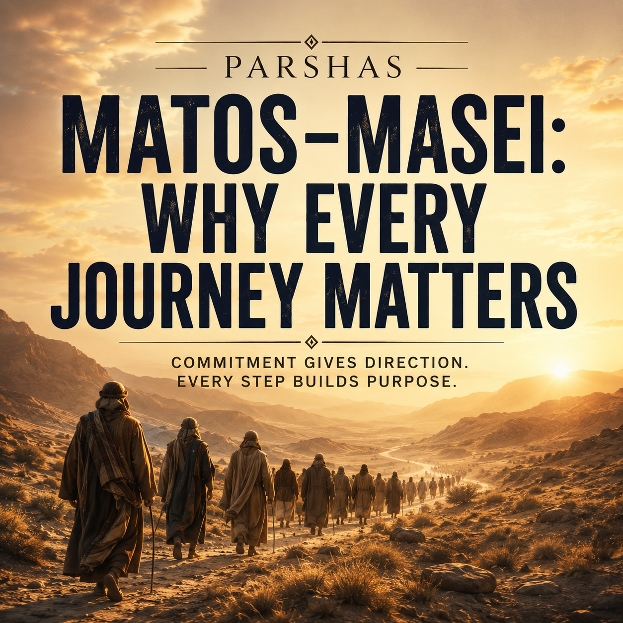 Parshas Matos-Masei:  Why are They Read Together, and Why does Every Journey Matter?