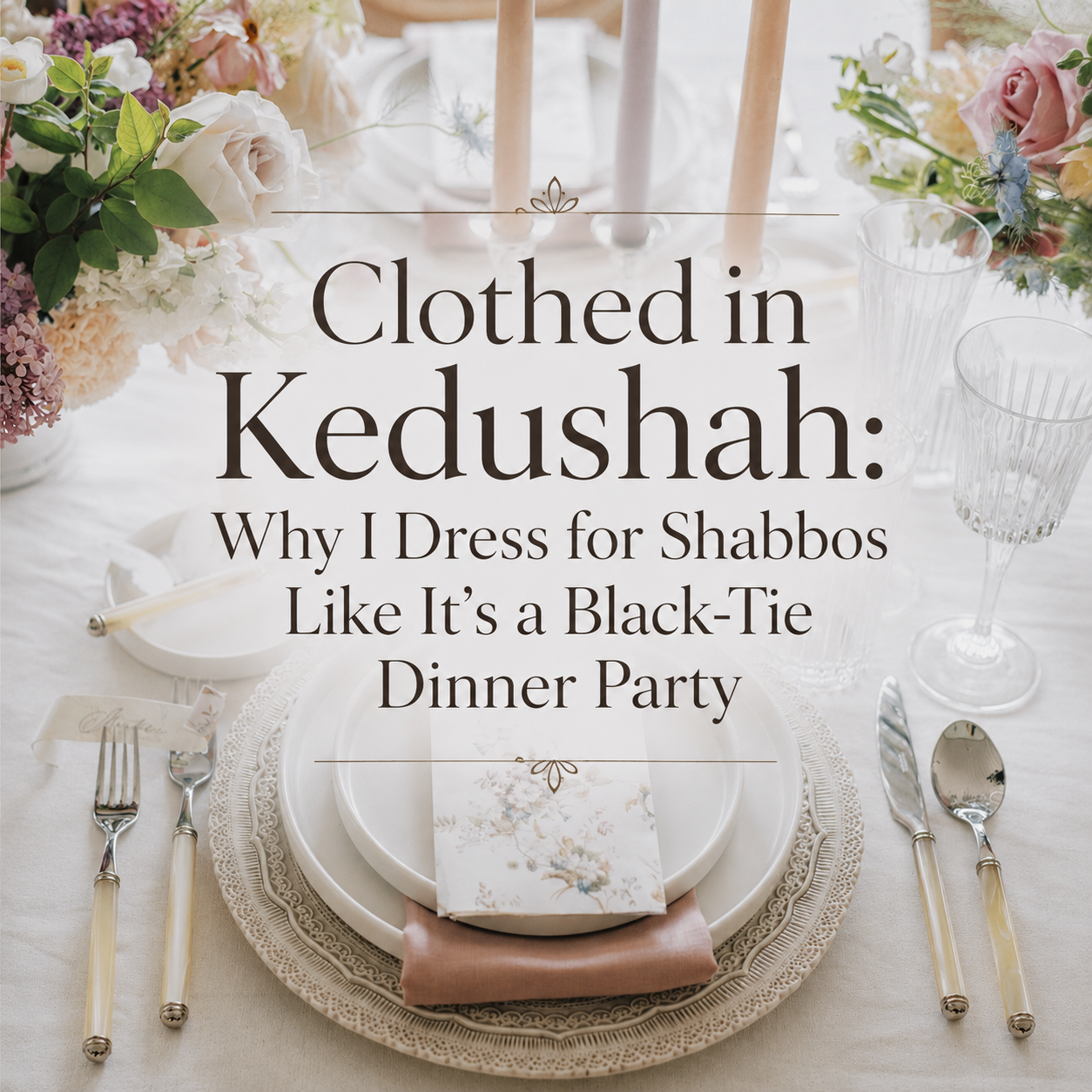 Clothed in Kedushah: Why I Dress for Shabbos Like It’s a Black-Tie Dinner Party