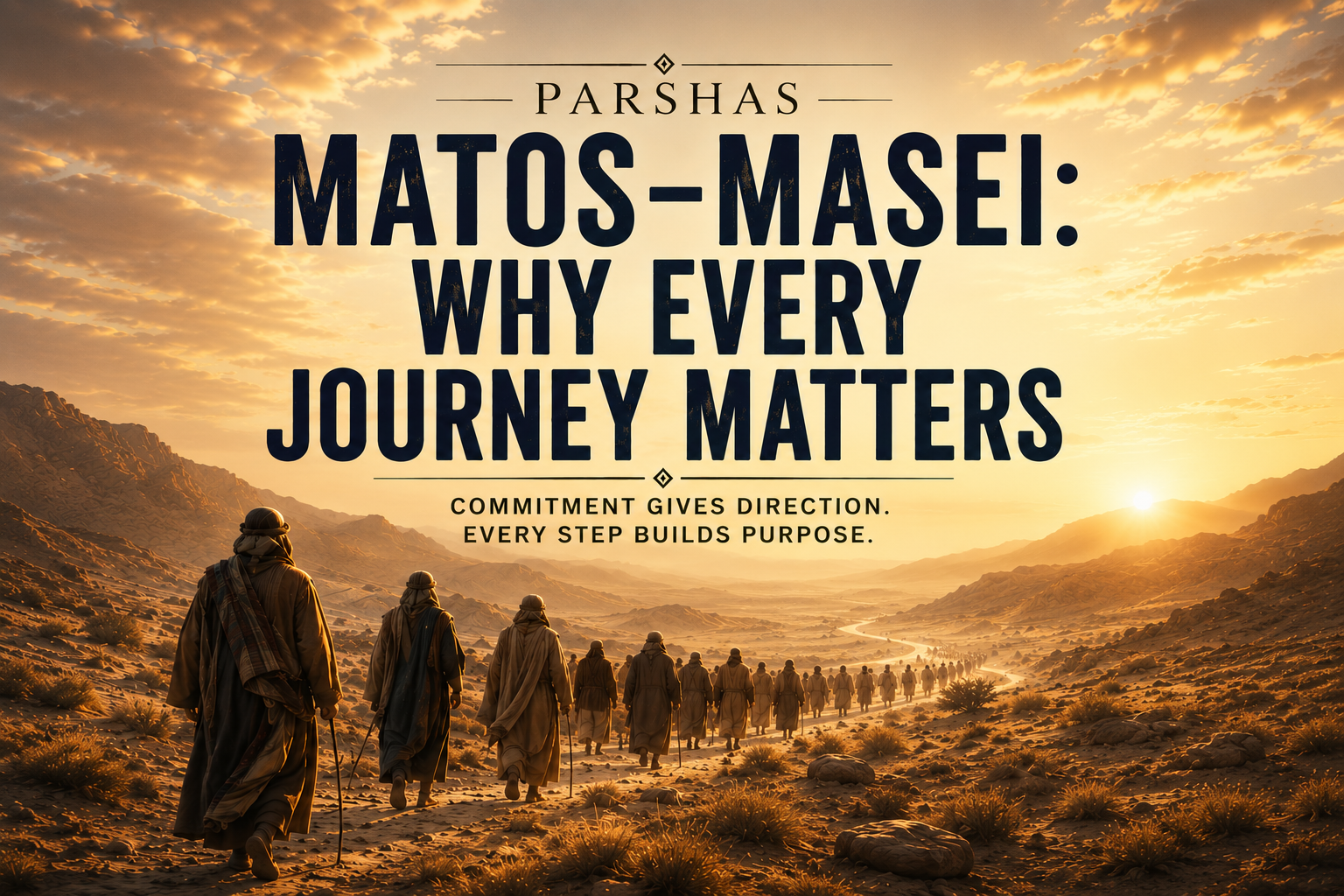 Parshas Matos-Masei:  Why are They Read Together, and Why does Every Journey Matter?