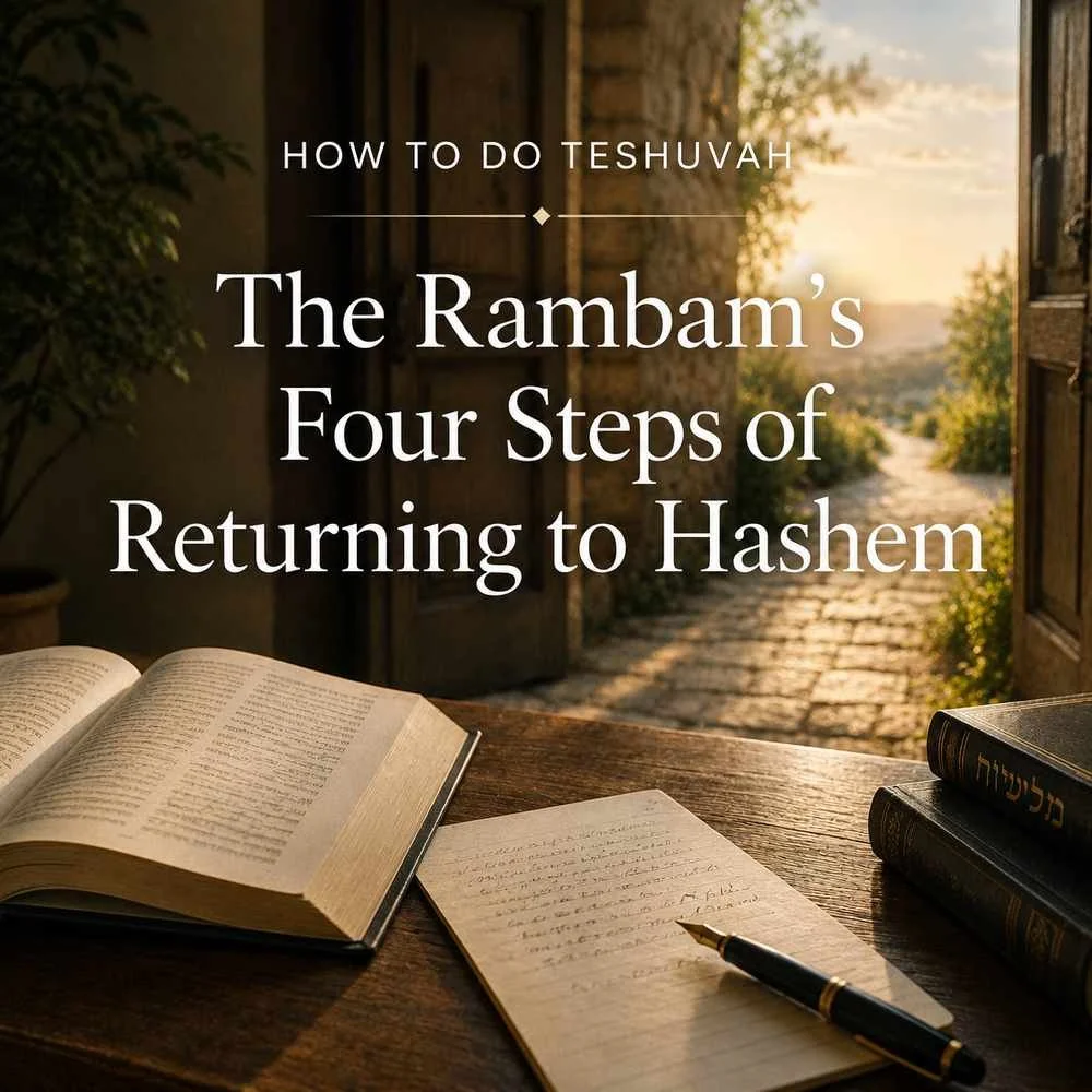 How to Do Teshuvah: The Rambam’s Four Steps of Returning to Hashem