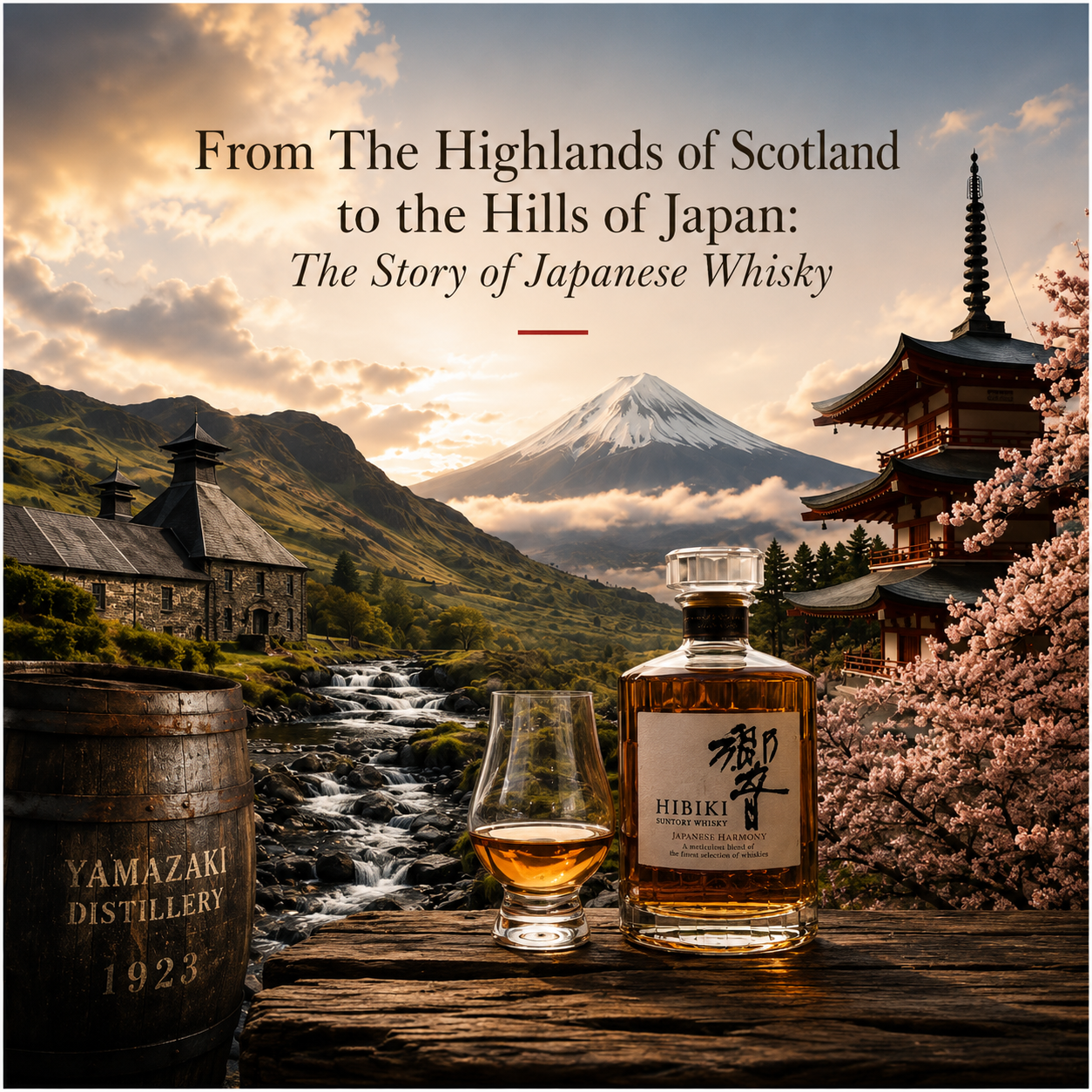 From The Highlands of Scotland to the Hills of Japan: The Story of Japanese Whisky