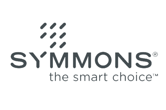 Symmons logo with the slogan 'the smart choice' underneath.