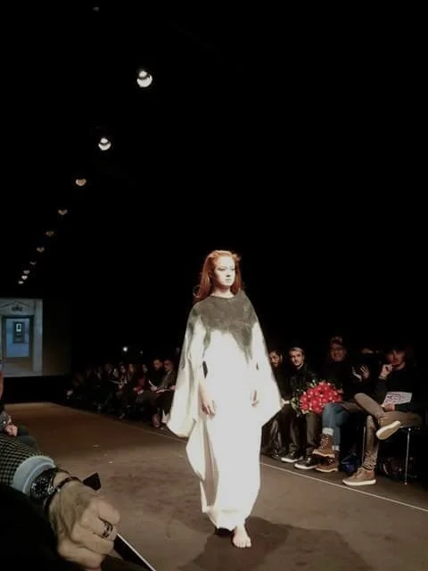 Zara Saberi — Sculptural fashion design from the Woman VS Woman runway presentation at AltaRoma 2014.