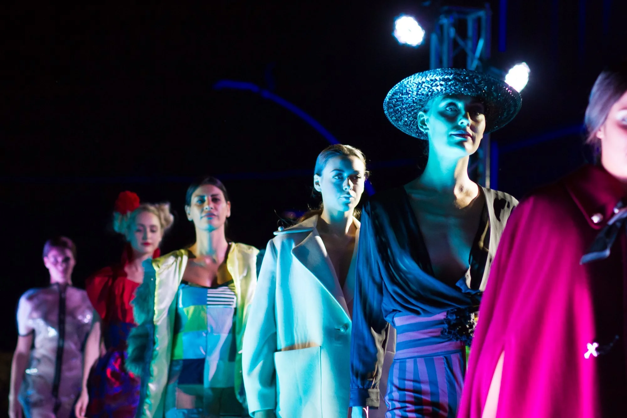 Zara Saberi — guest runway show at Accademia di Belle Arti di Frosinone, The Simple Line collection, Italy