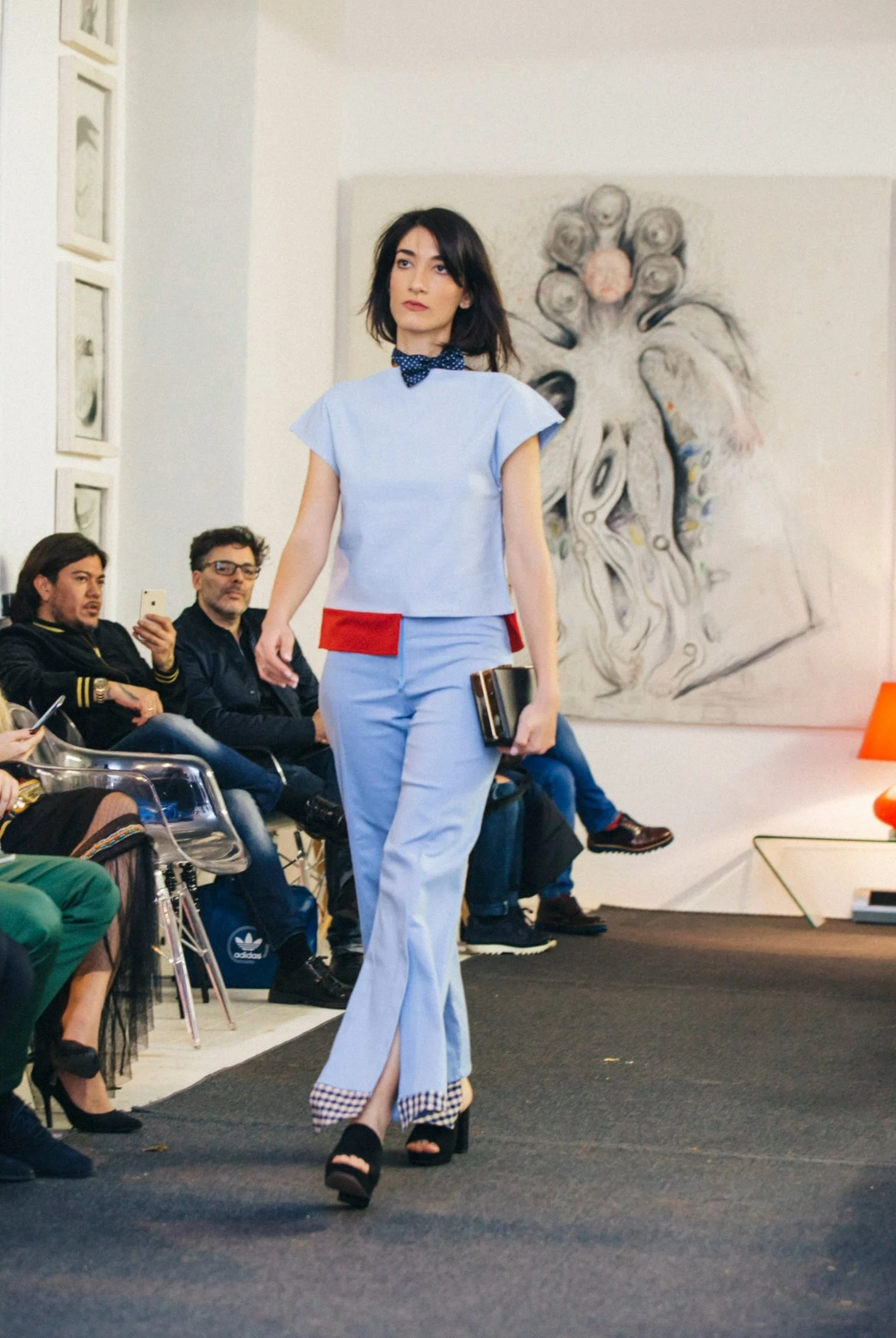 Zara Saberi — Restrained silhouette from the Simple Line collection on the Madrid runway, 2016.