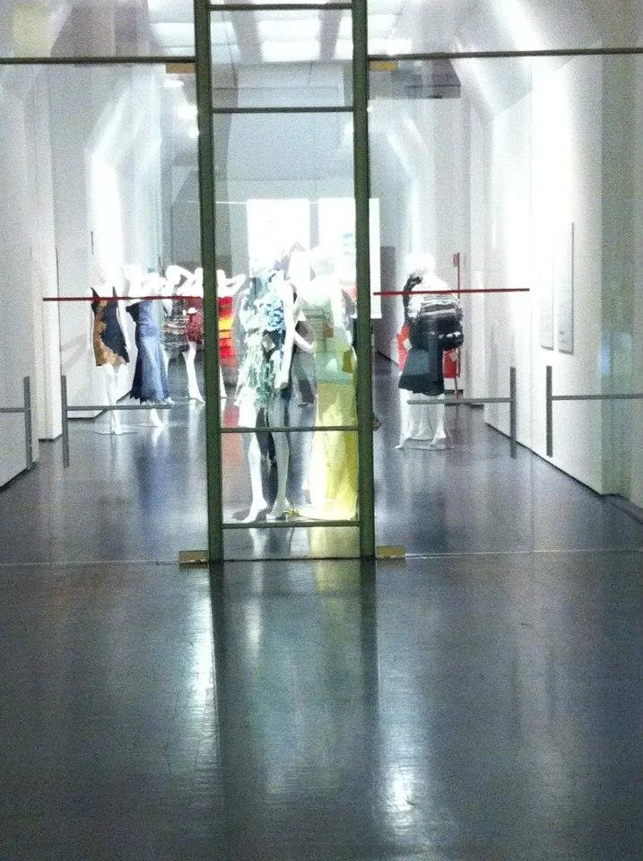 Zara Saberi with her award-winning fashion and fibre art project at Triennale Milano.
