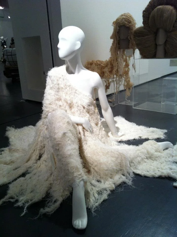 Zara Saberi, winner at Triennale Milano, presenting her fashion and fibre art work.