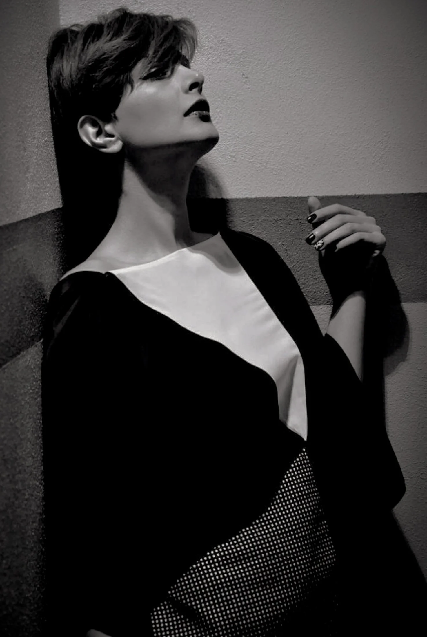 Zara Saberi — Garment made with Pier Cardin fabric from the Once Upon a Time in Milan capsule collection.