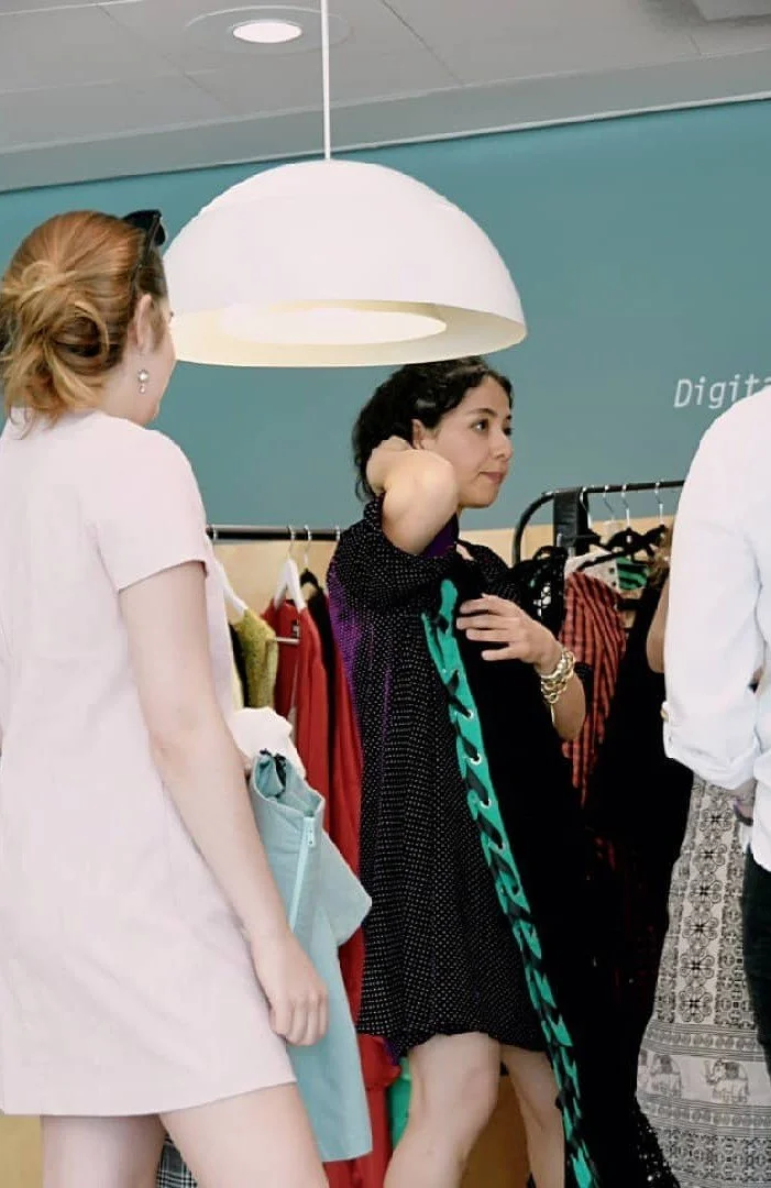 Zara Saberi combining travel, fashion, and design inspiration.