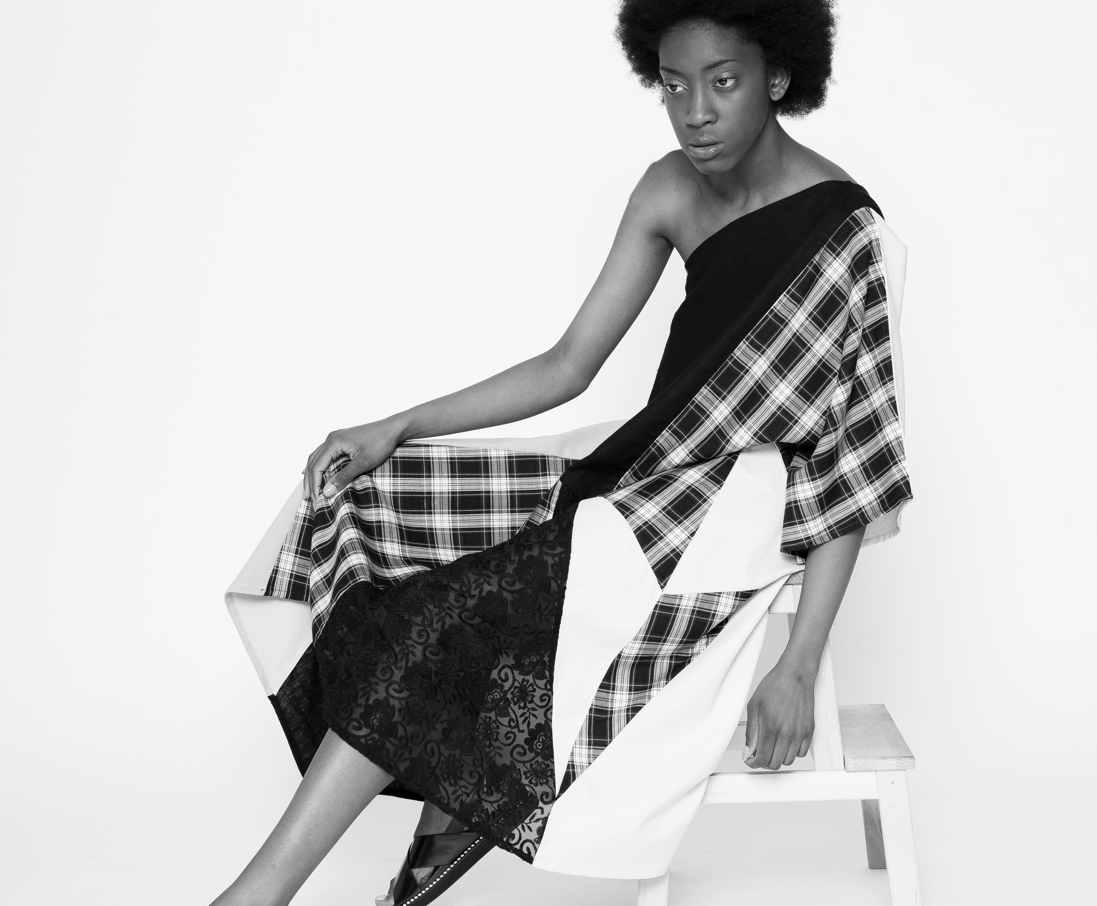 Zara Saberi — Contemporary fashion piece exploring precision and balance.