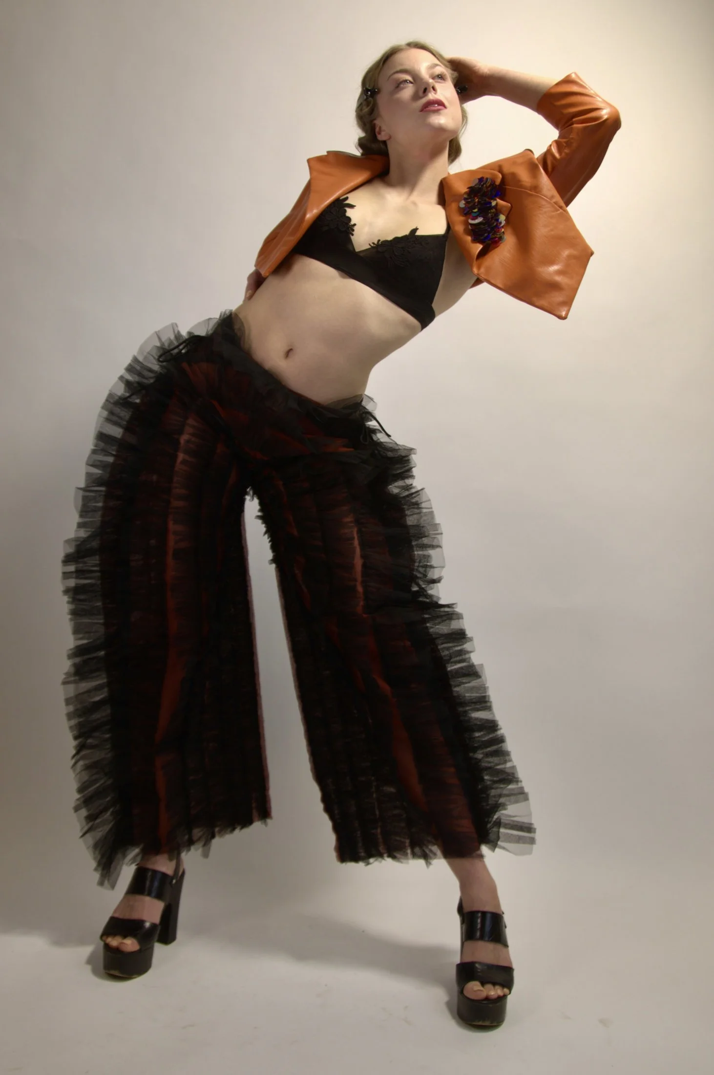Zara Saberi — Guipure lace garment from the I Don't Care editorial series photographed in Sweden.