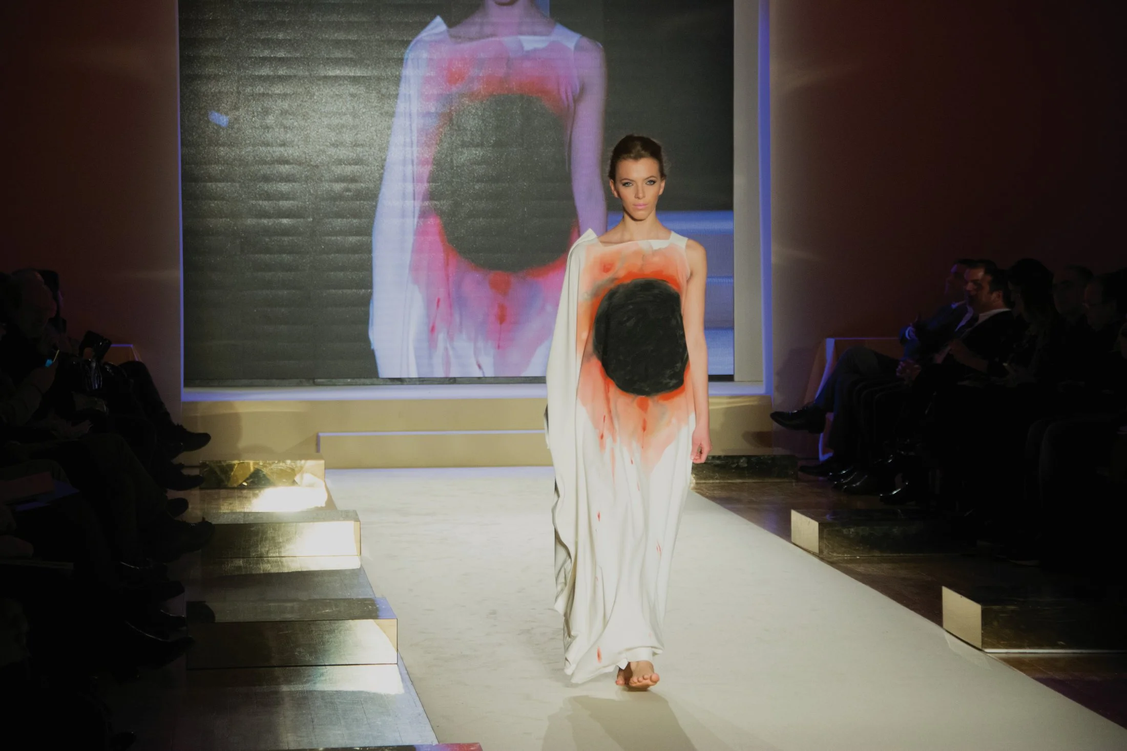 Zara Saberi — Look from the Woman VS Woman runway collection, Italy, 2015.