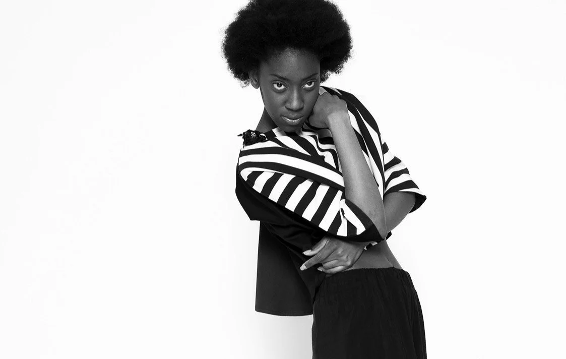 Zara Saberi — Cotton and gabardine design emphasizing visual rhythm.