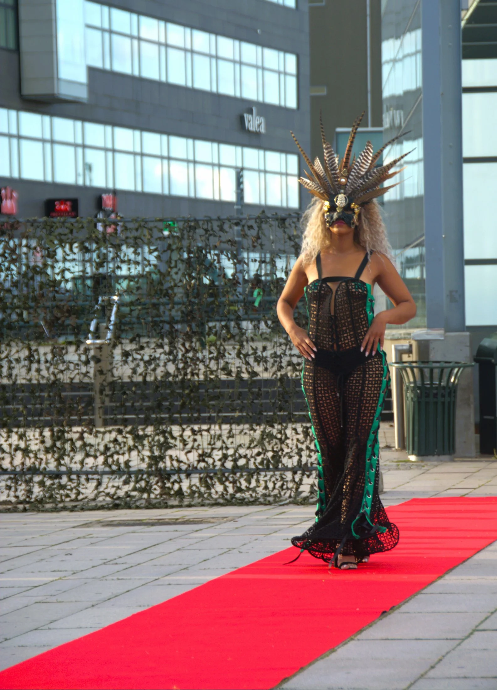 Zara Saberi — Wearable artwork from the I Don't Care runway collection exploring freedom and identity.