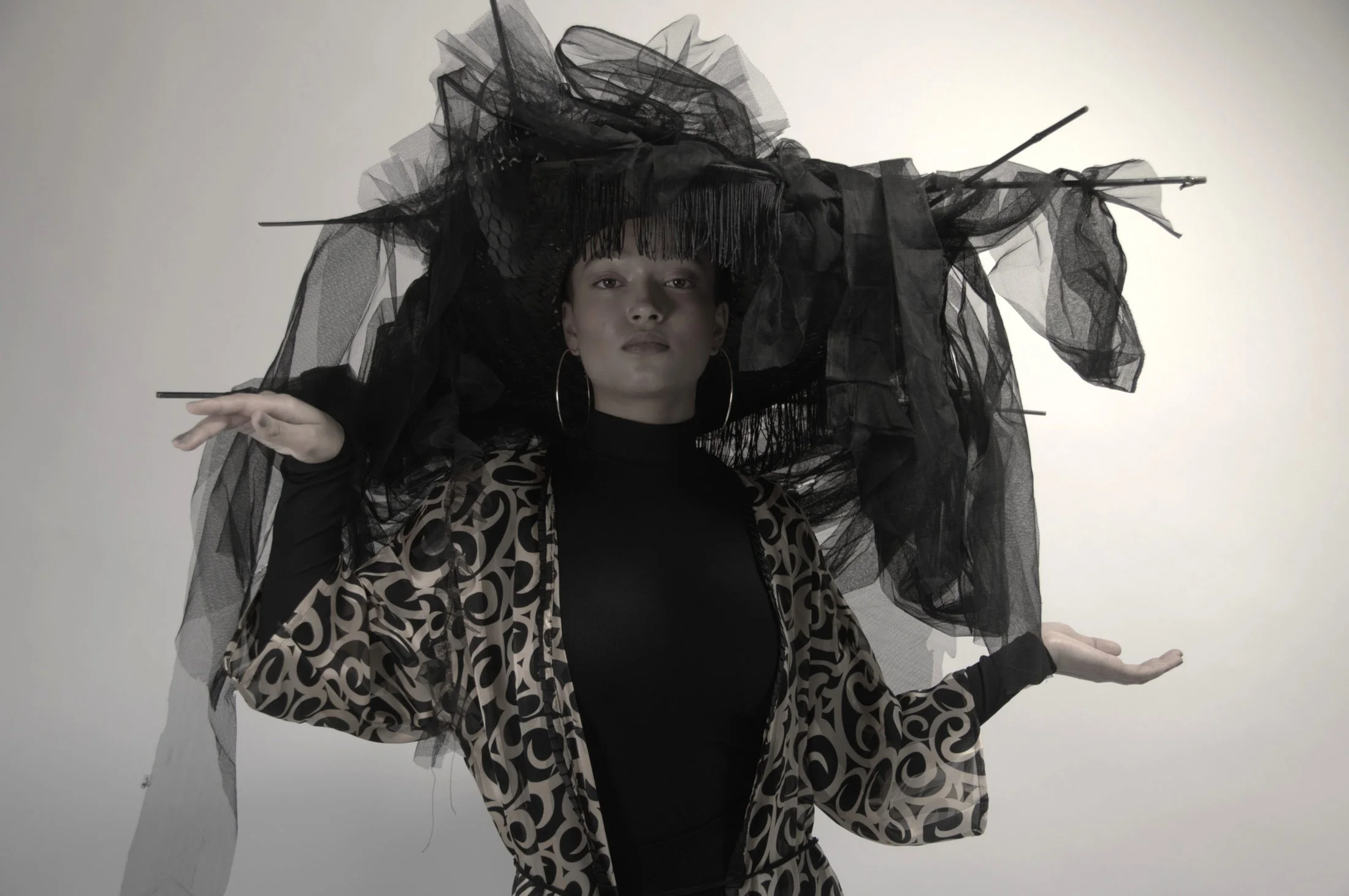 Zara Saberi — Contemporary wearable artwork from the Me and Transparency project exploring openness, Sweden.