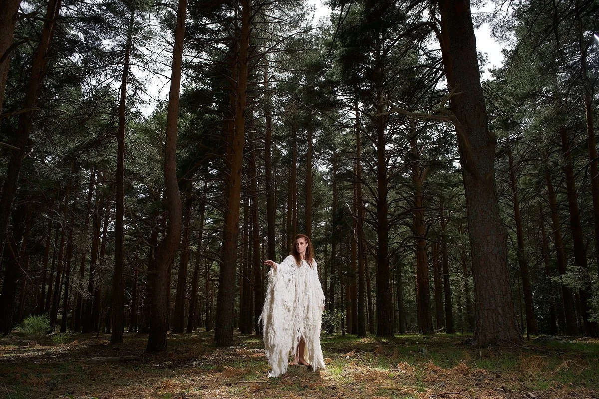 Zara Saberi — Conceptual fashion garment from the Liberta project, created in Italy and photographed in Madrid, Spain.