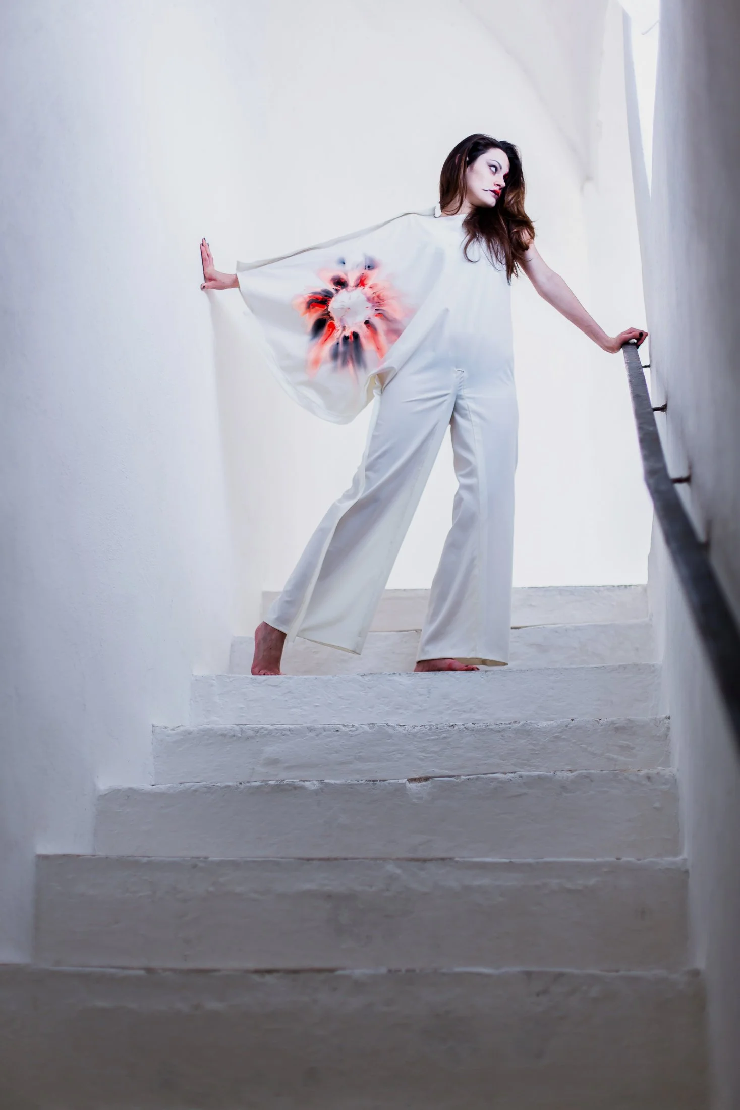 Zara Saberi — Hand-painted contemporary fashion from the Woman VS Woman collection.