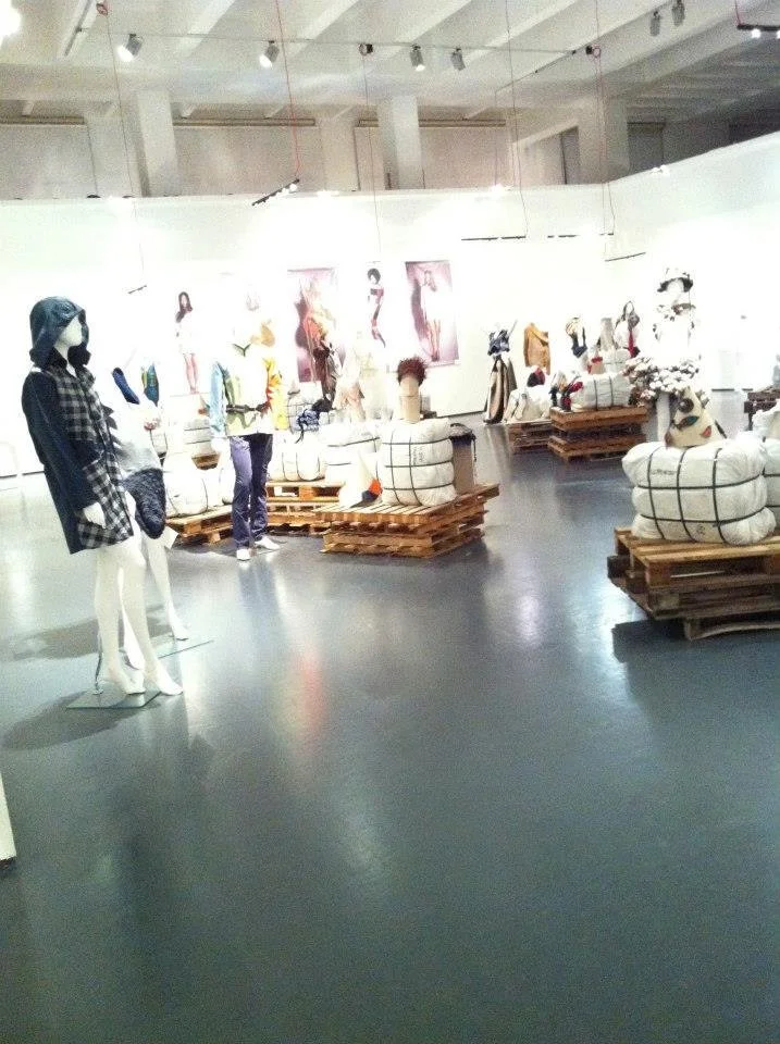 Zara Saberi at Triennale Milano after receiving an award for fashion and fibre art.