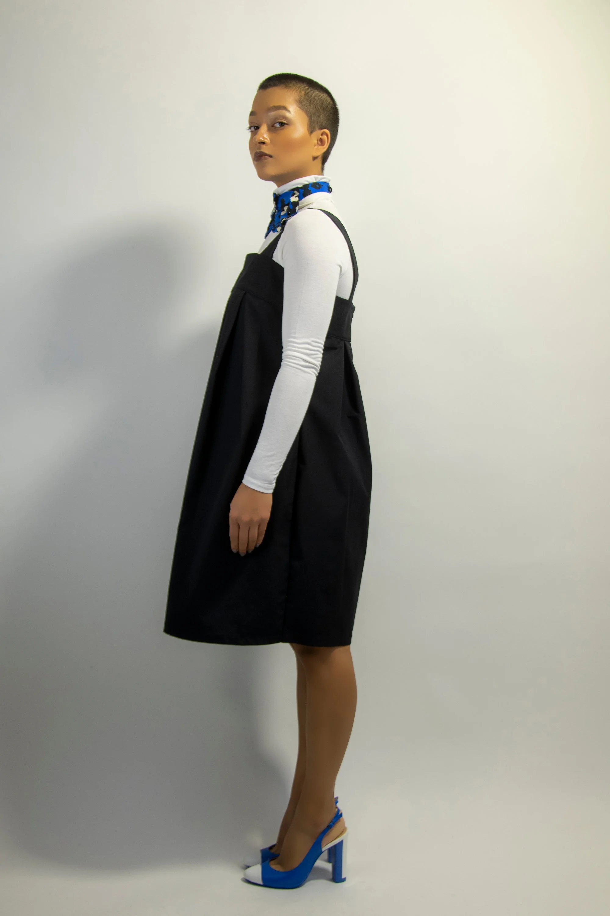 Zara Saberi — sculptural editorial look — Me and Transparency collection, Sweden