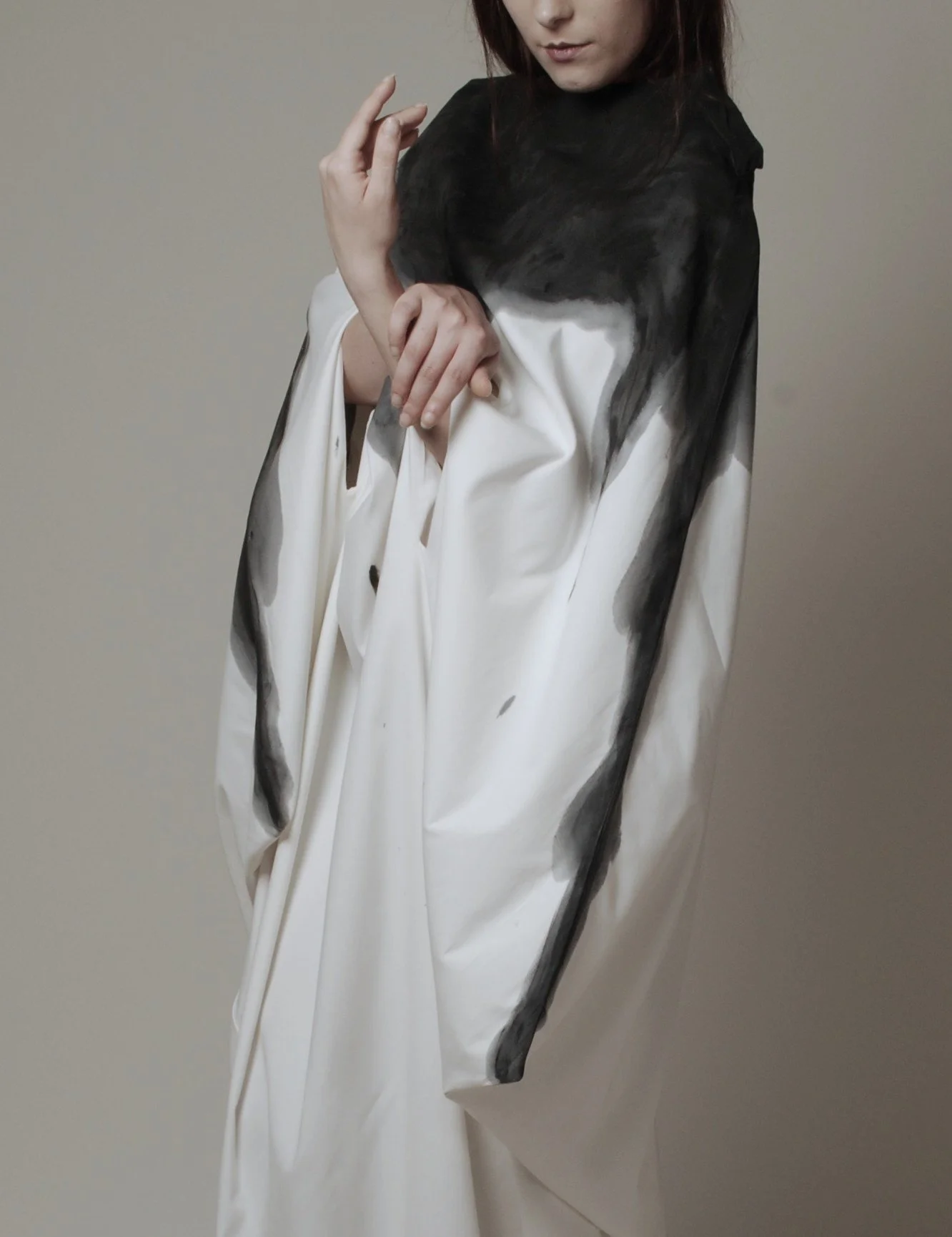 Zara Saberi — Artistic garment from the Woman VS Woman collection featuring expressive hand-painted surfaces.